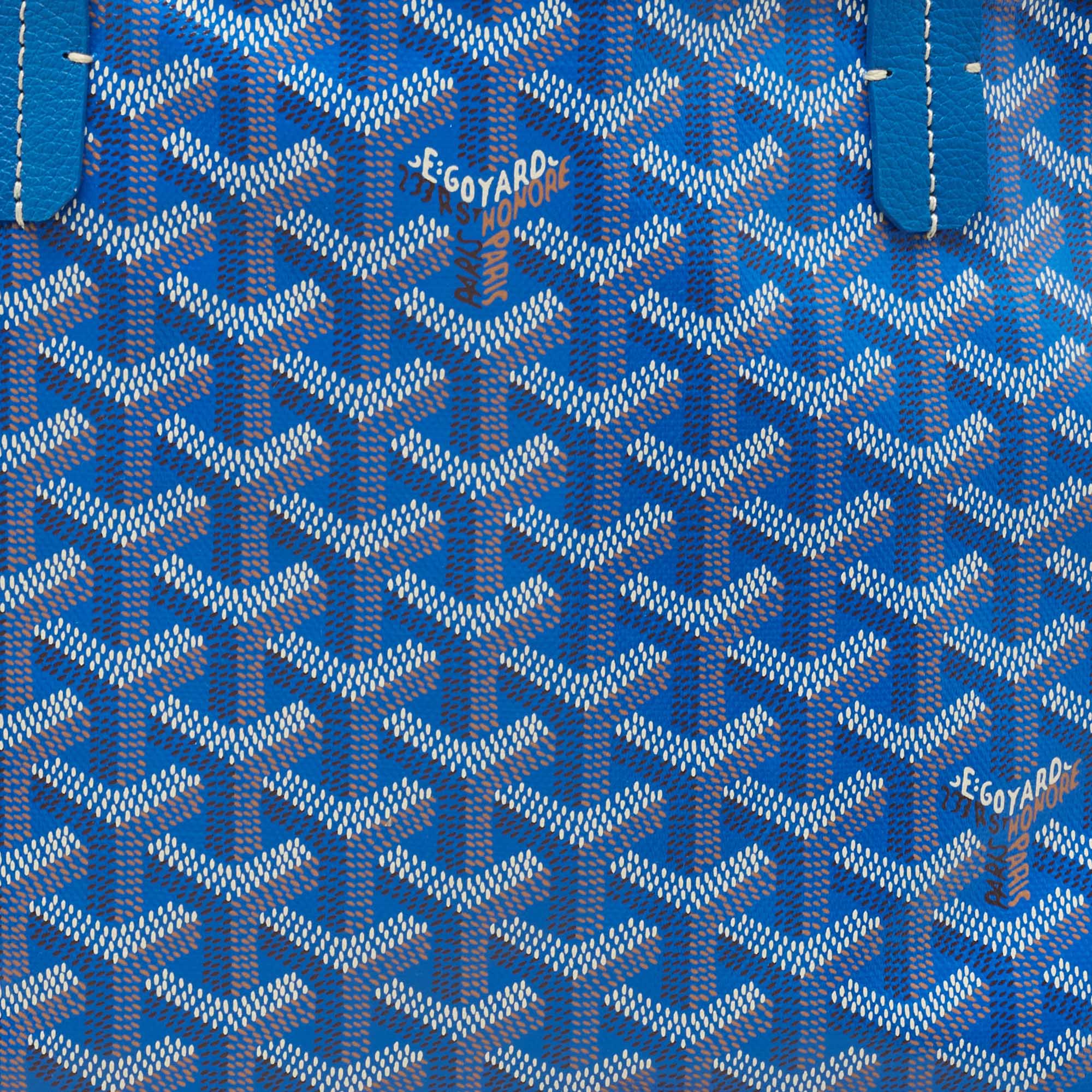 Goyard Goyardine Saint Louis Pm Sky Blue Coated Canvas and Leather Tot -  MyDesignerly