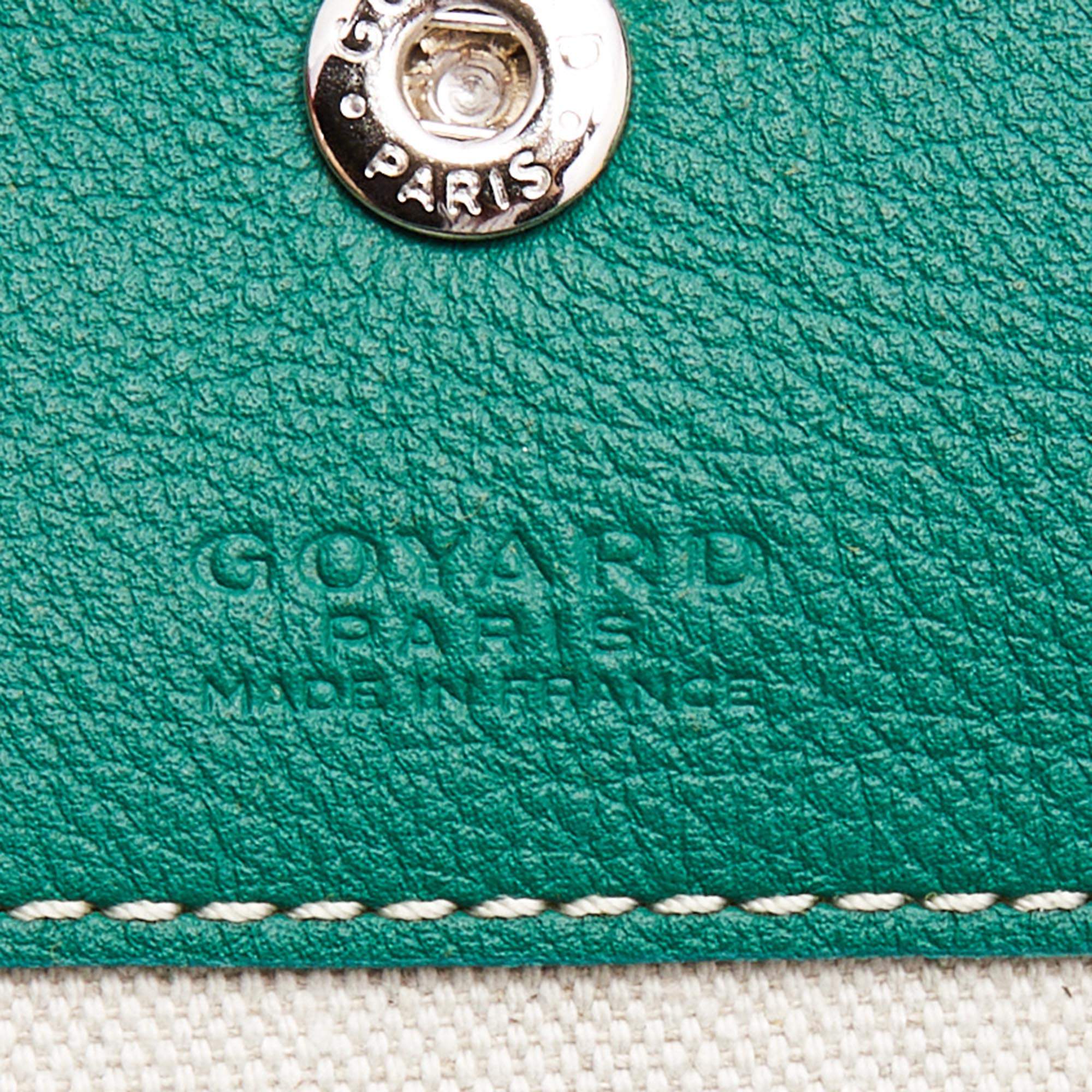 Goyard Green Goyardine Coated Canvas and Leather Saint Louis PM Tote Goyard