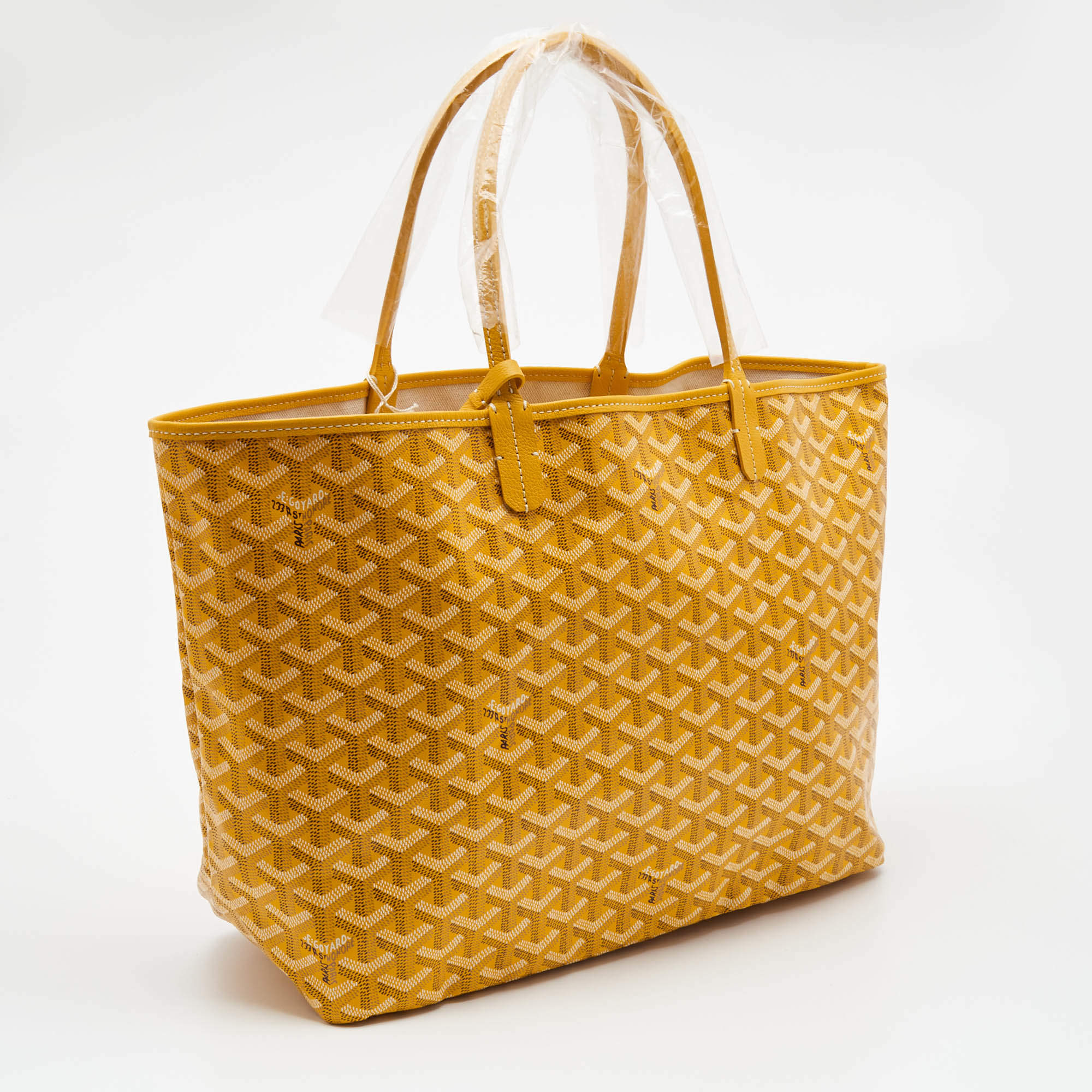 Goyard Mustard Ine Coated Canvas And Leather Saint Louis Pm Tote