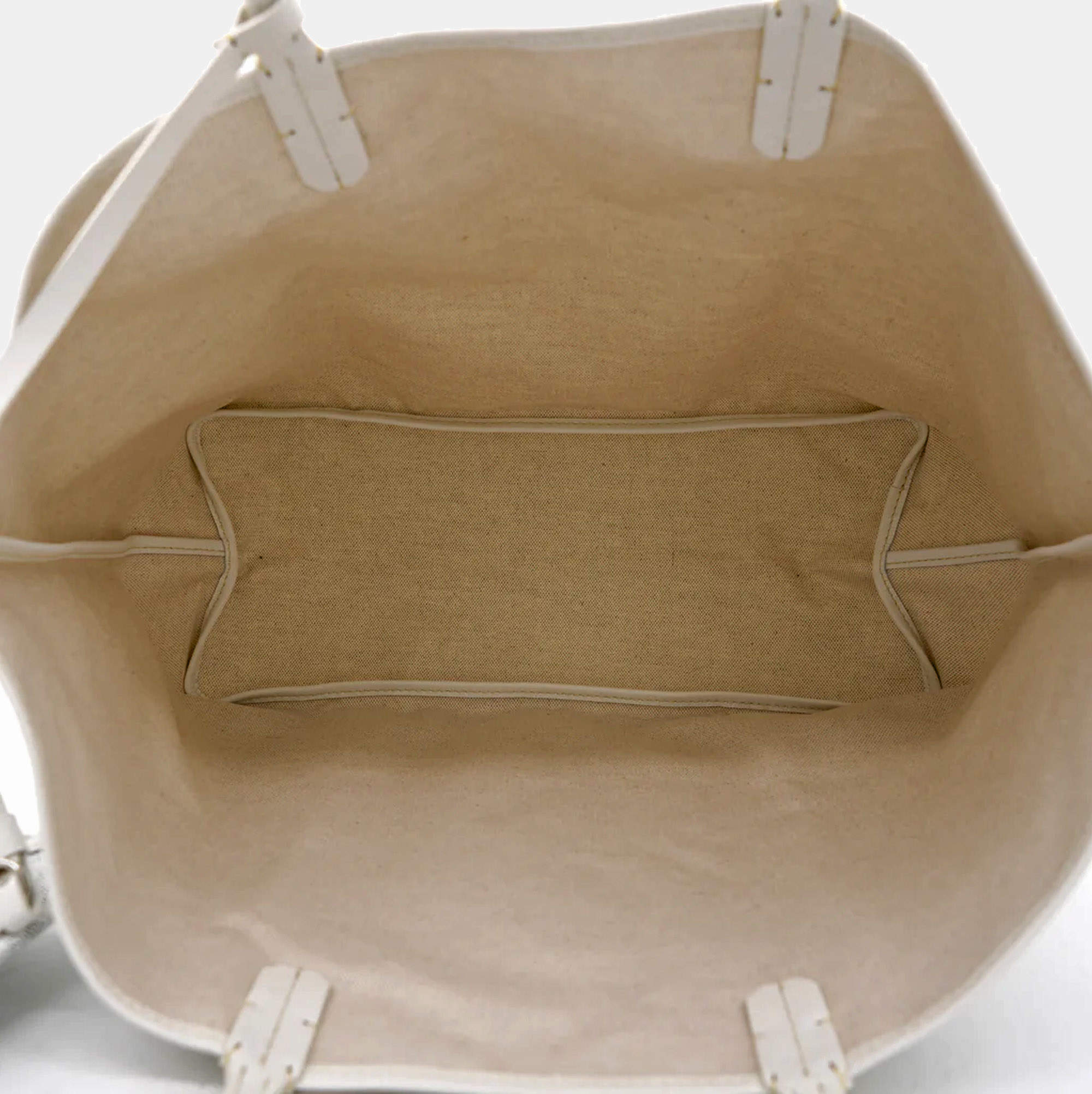 GOYARD BELCHAS PM White Tote Handbag pre-owned Japan