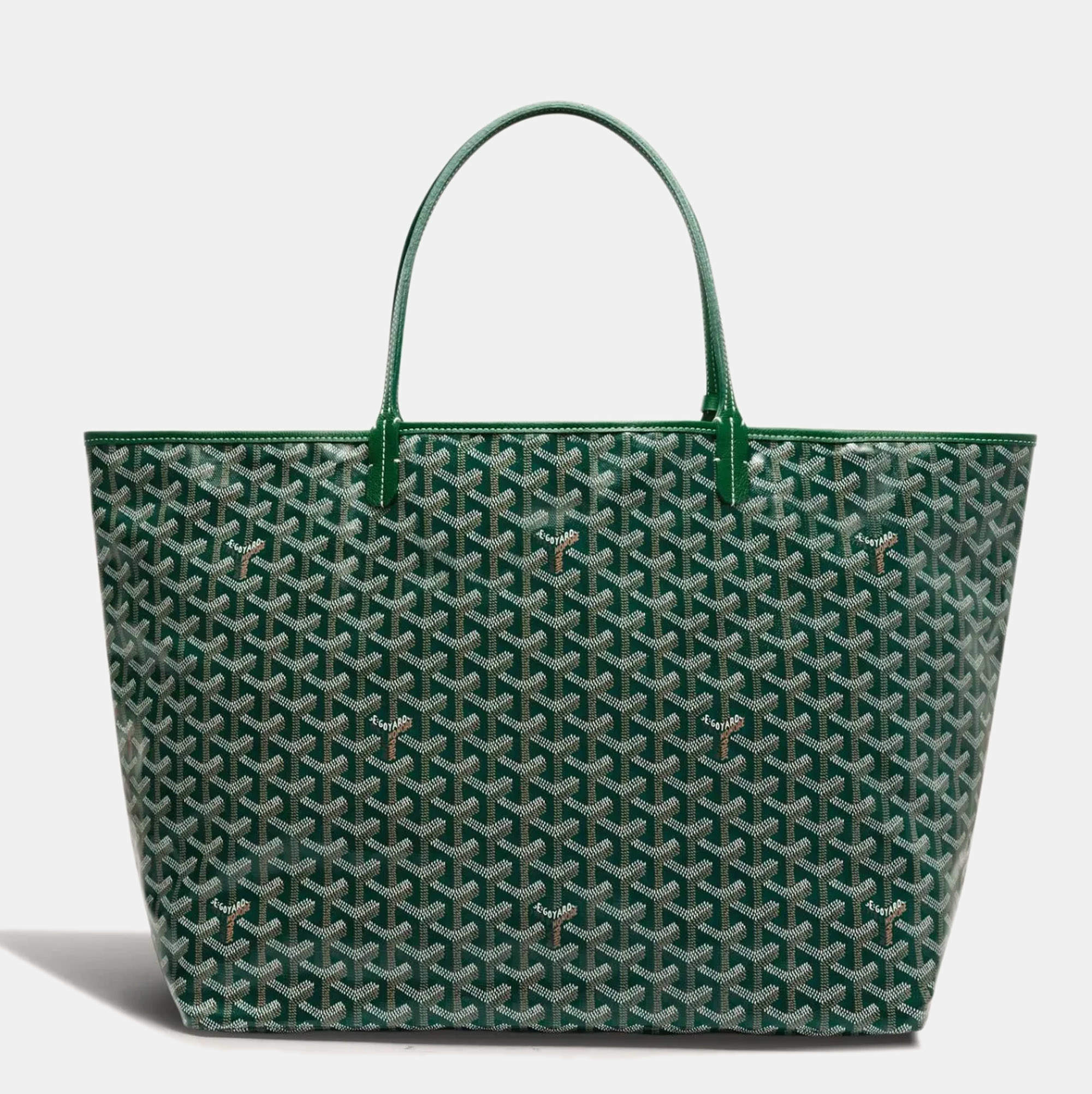 green goyard tote bag