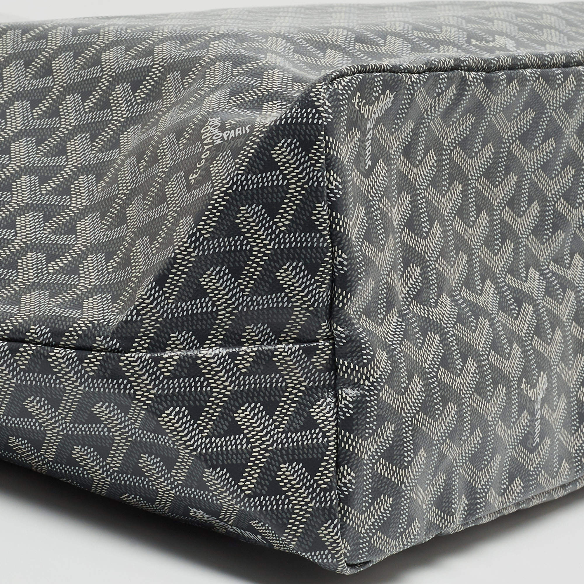 Goyard St. Louis PM, Goyardine Canvas, Grey - Laulay Luxury