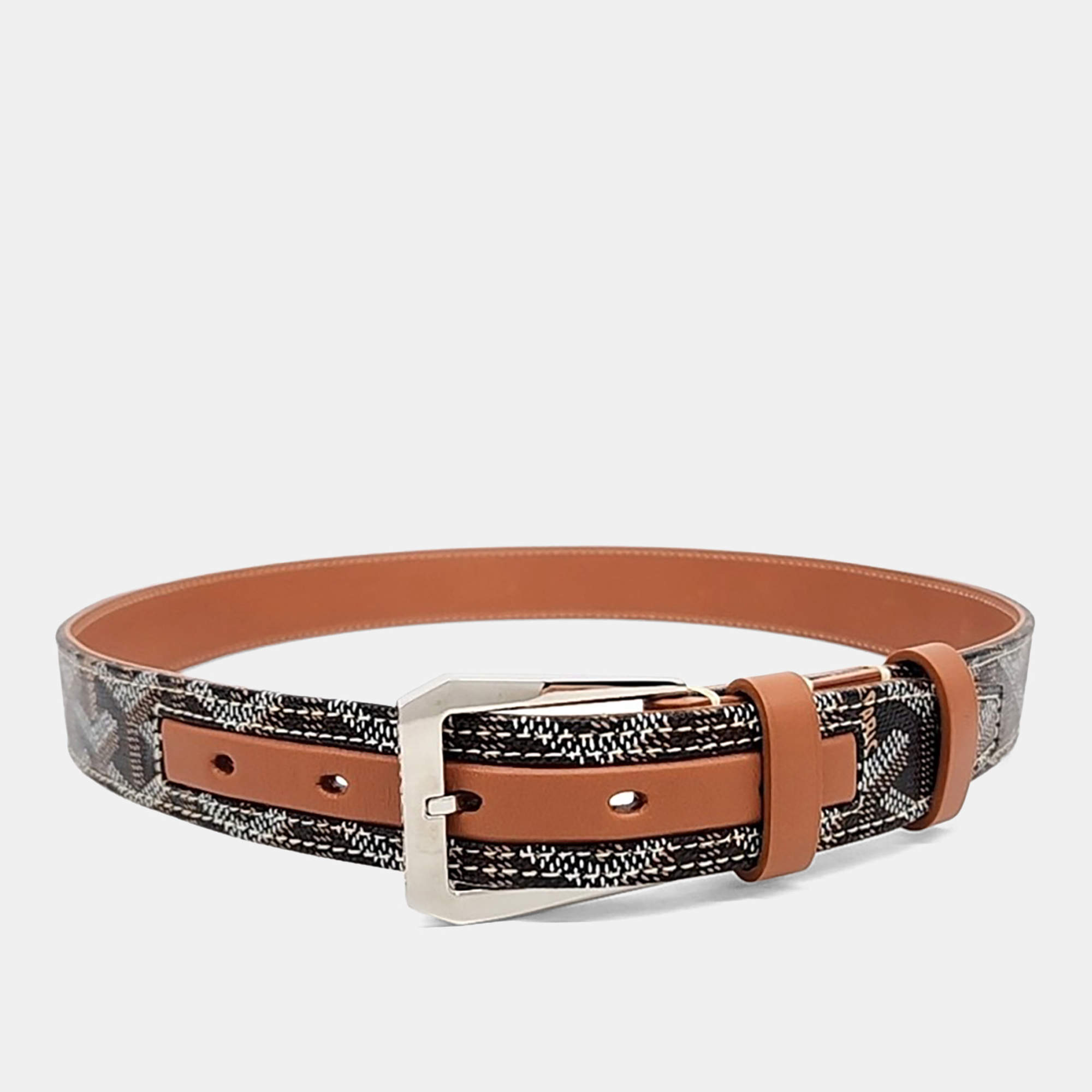 Pre Owned Goyard Leather Frigate Belt
