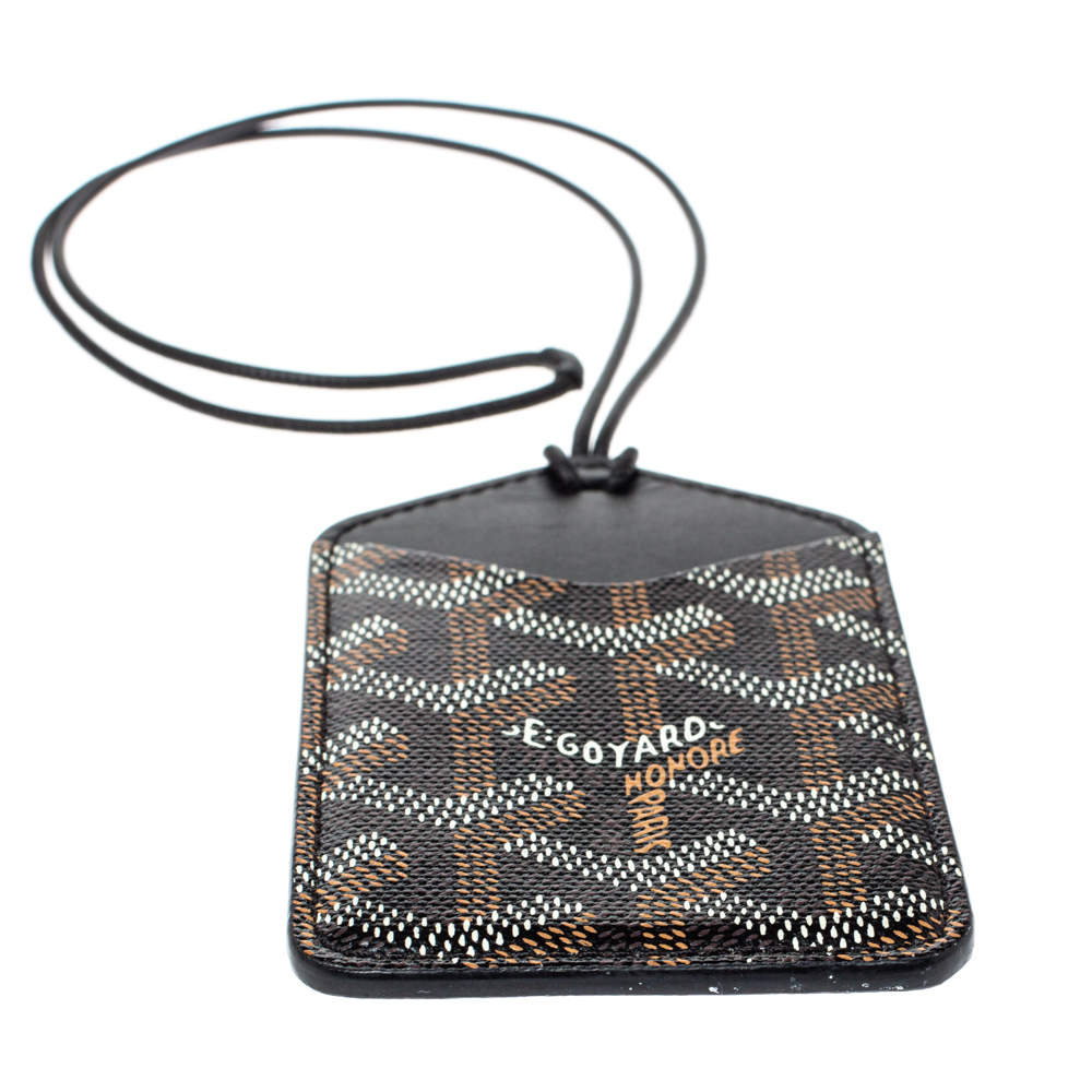 Goyard Black, Beige, Gold Coated Canvas Monogram Luggage Tag Keychain —  Labels Resale Boutique