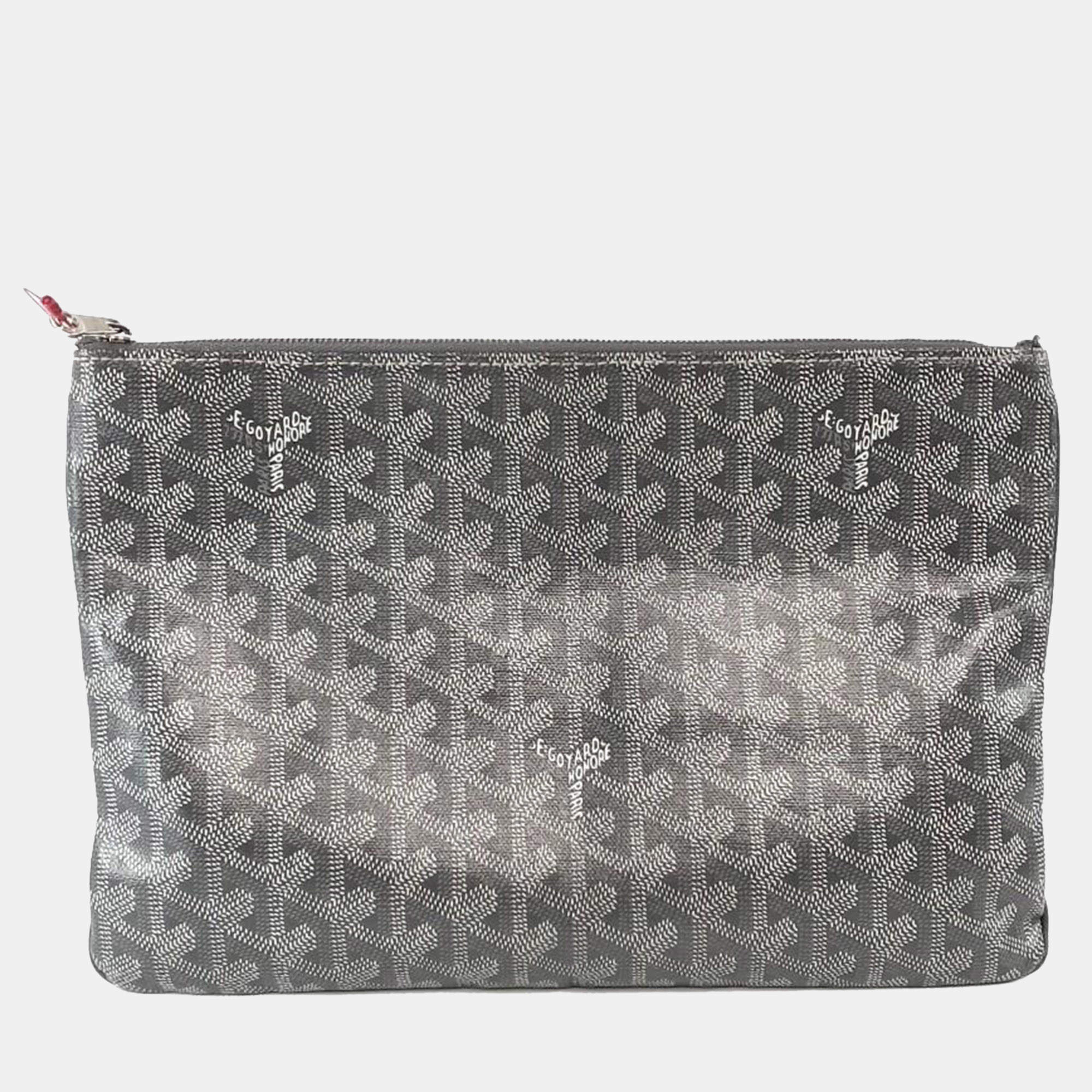 Goyard Coated Canvas Senat MM Zip Pouch 