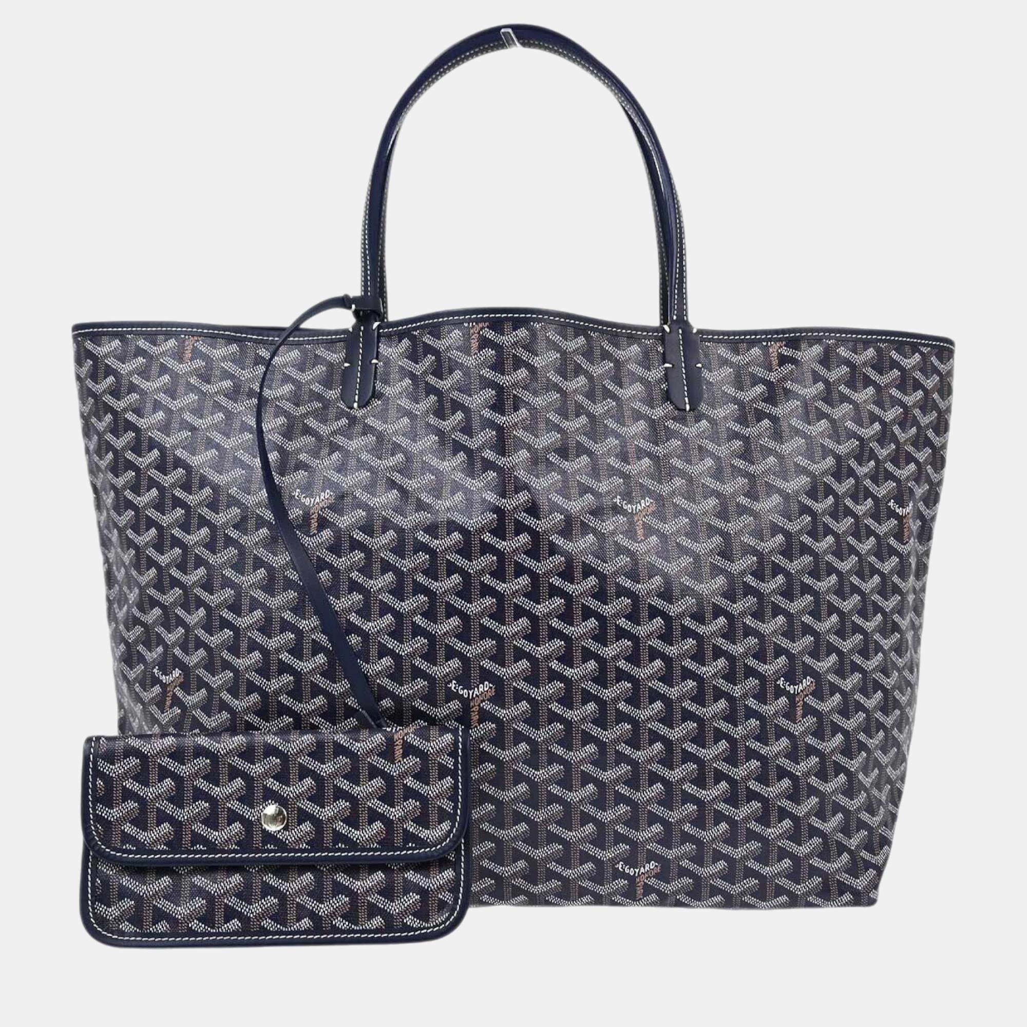 Goyard Navy St. Louis GM Tote Handbag