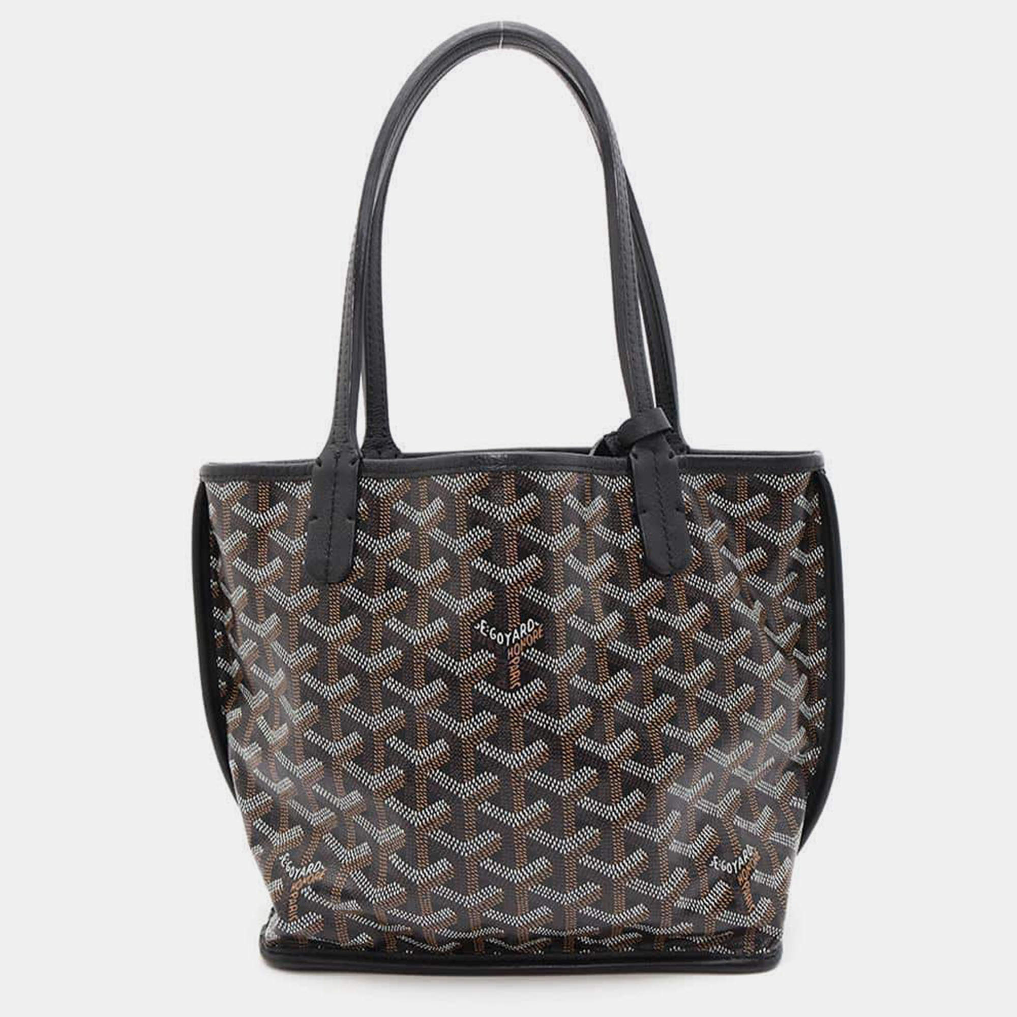 Goyard Black Pvc Anju Size Mini Bag 