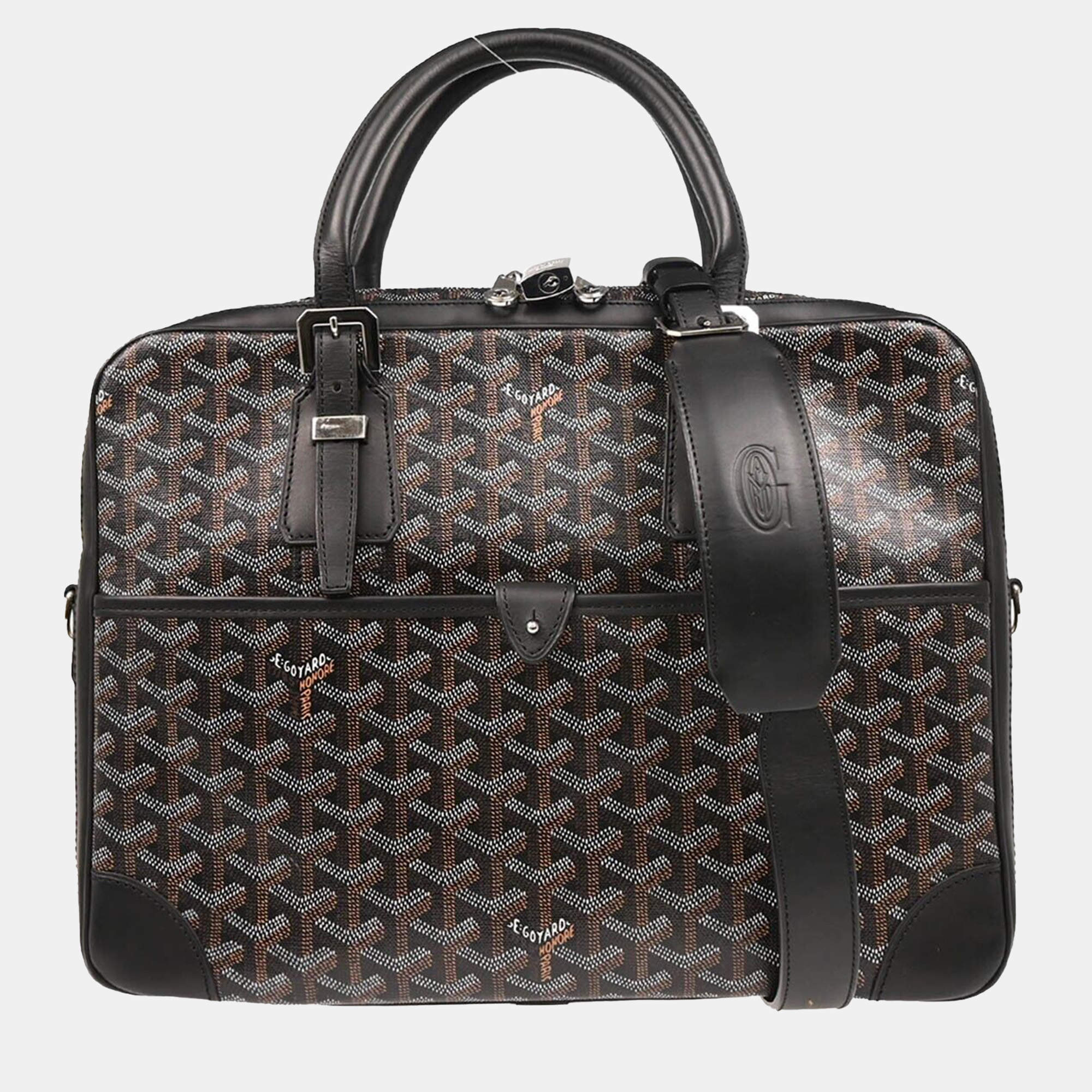 Goyard Black Ambassade PM Briefcase Handbag