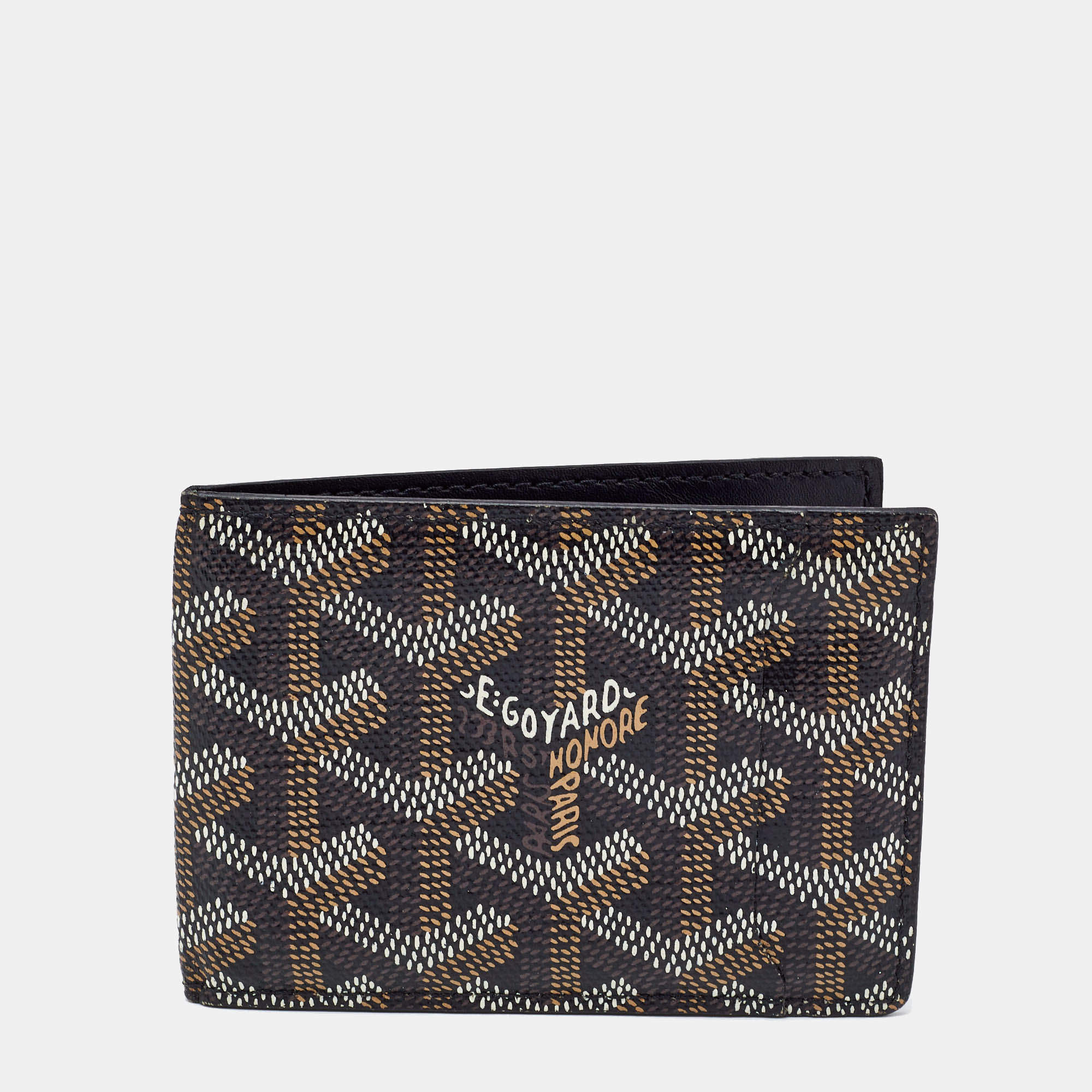 Goyard Black Goyardine Coated Canvas Victoire Card Holder