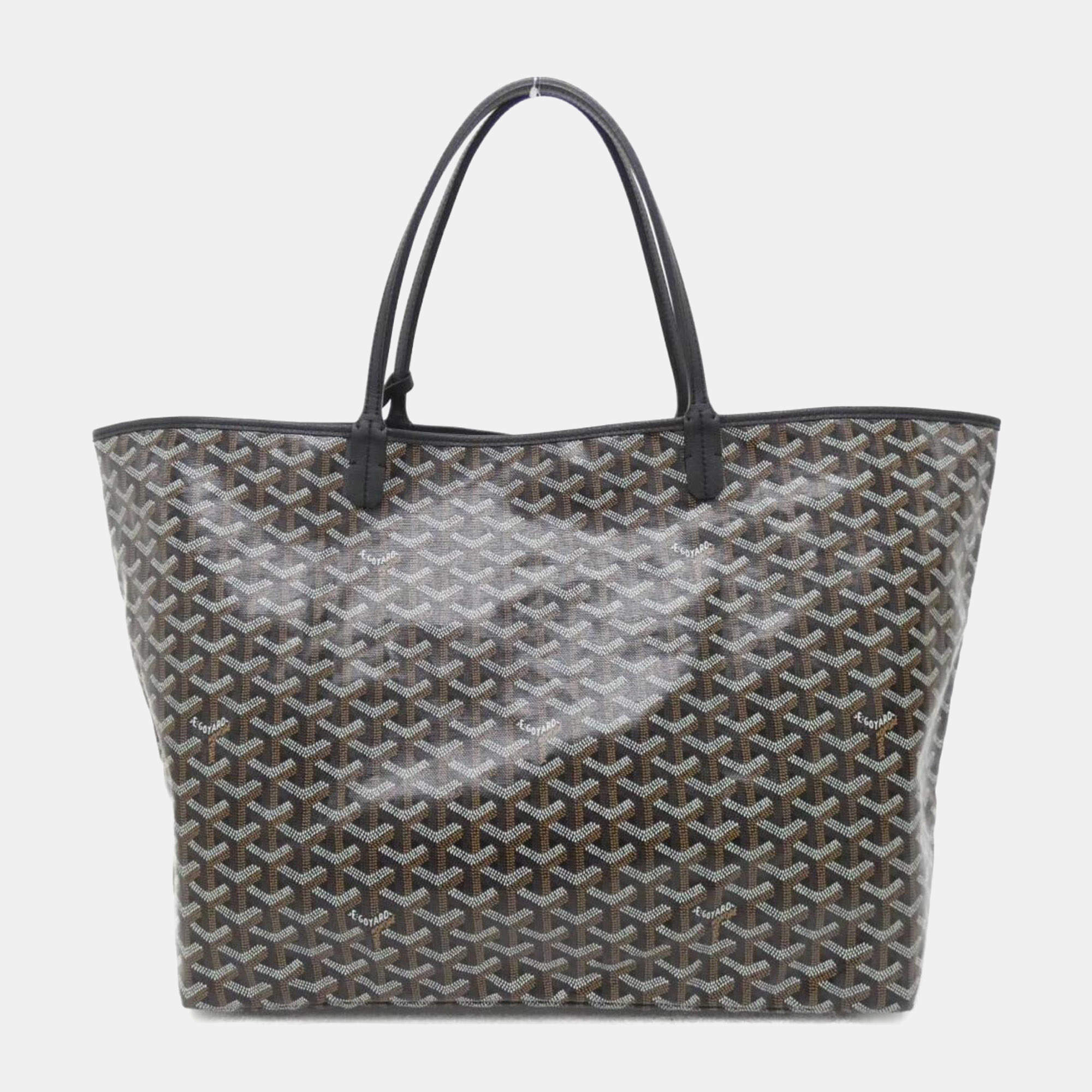 Goyard Black Coated Canvas Saint Louis GM Handbag