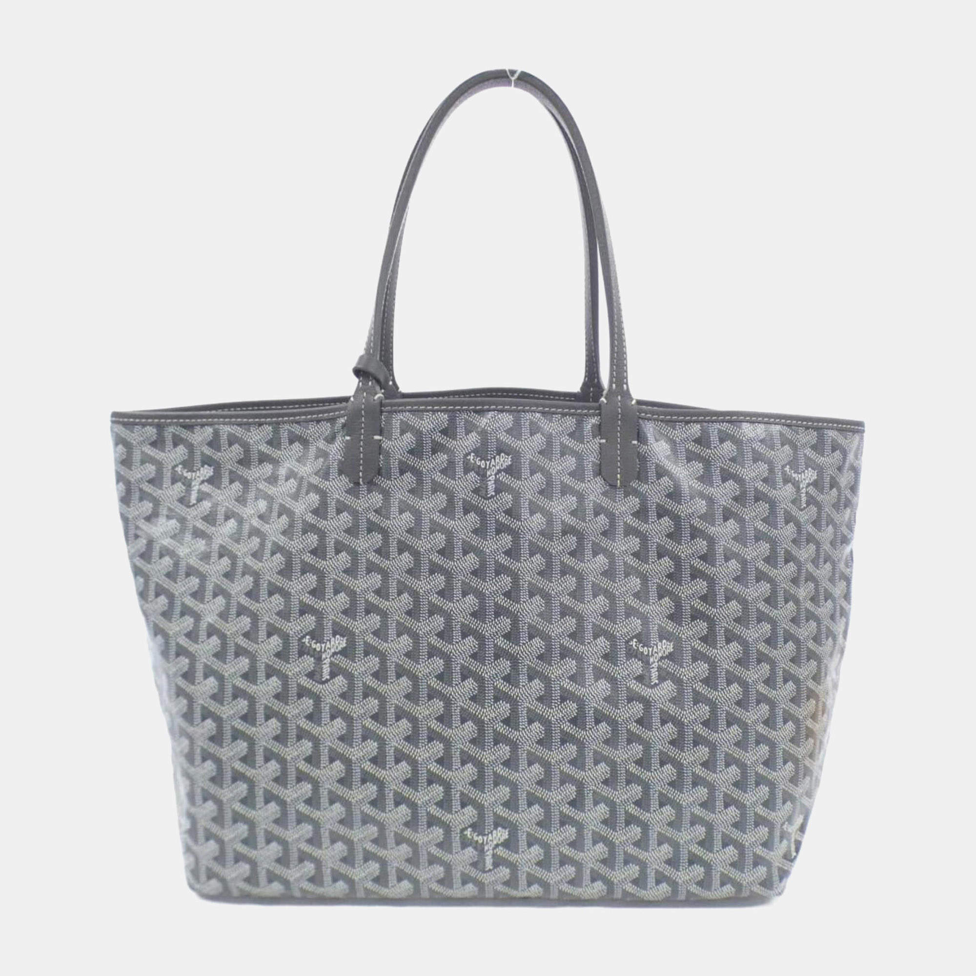 Goyard Grey Goyardine Saint Louis PM Ama Louis Tote Bag