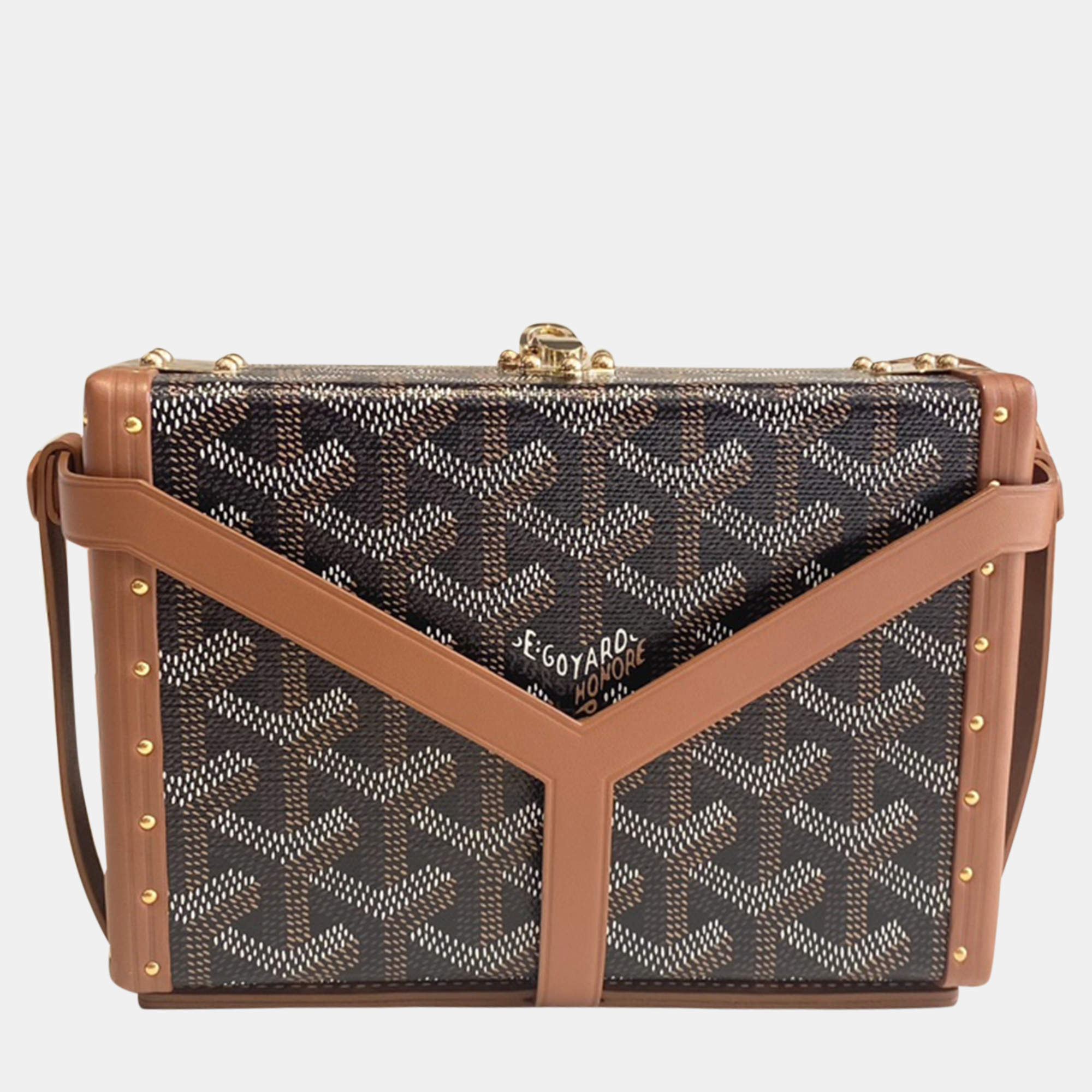 Goyard Minaudiere Trunk Clutch Bag