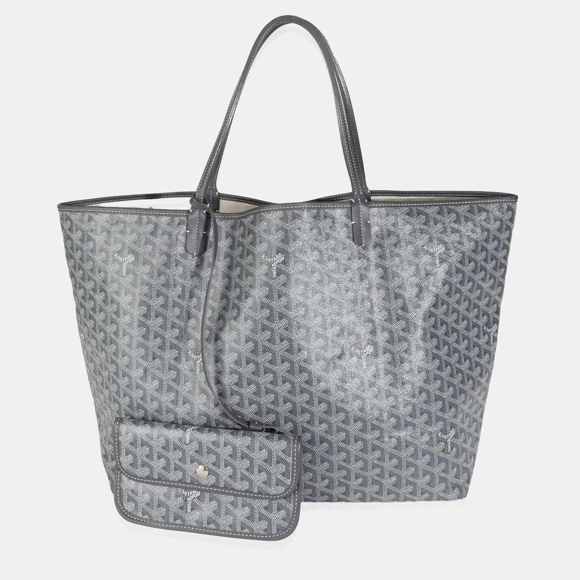 Goyard White Goyardine Canvas and Leather Saint Louis PM