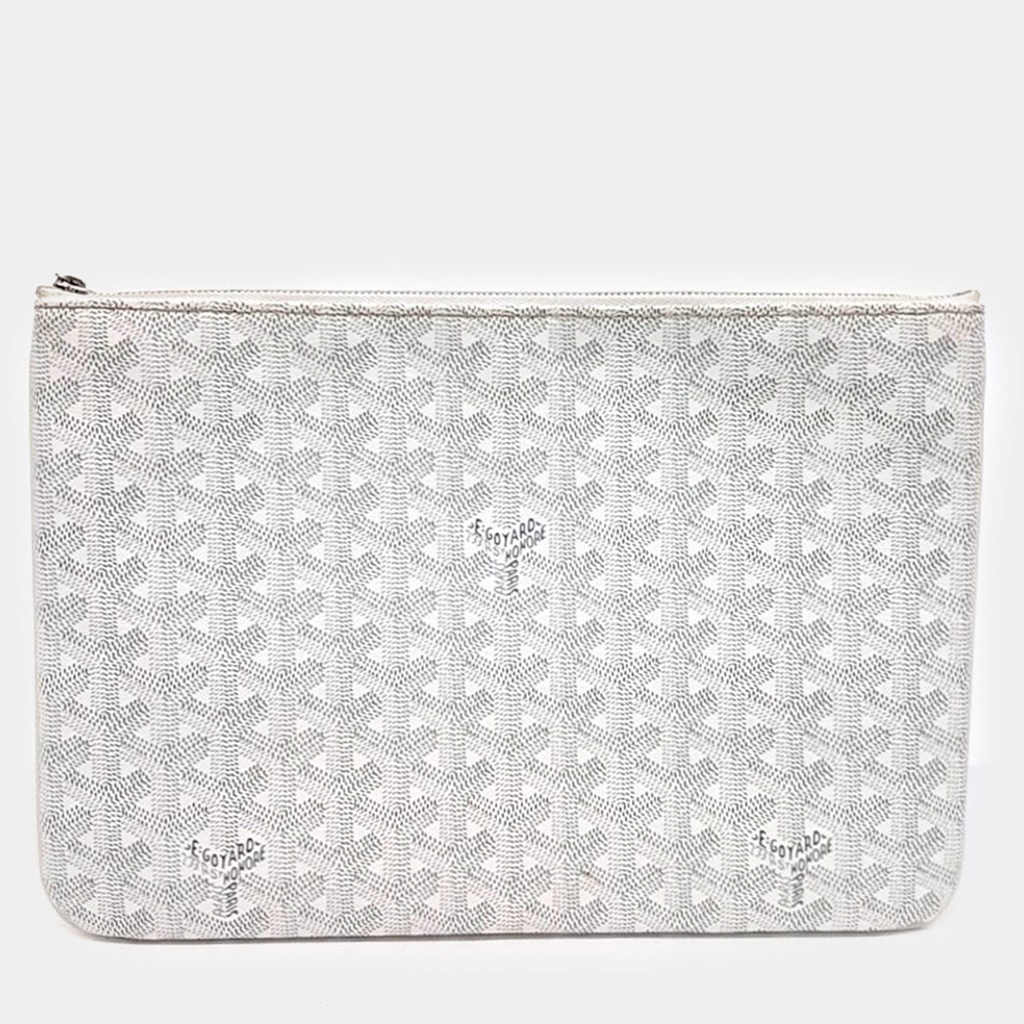 Goyard White PVC Senna MM bag