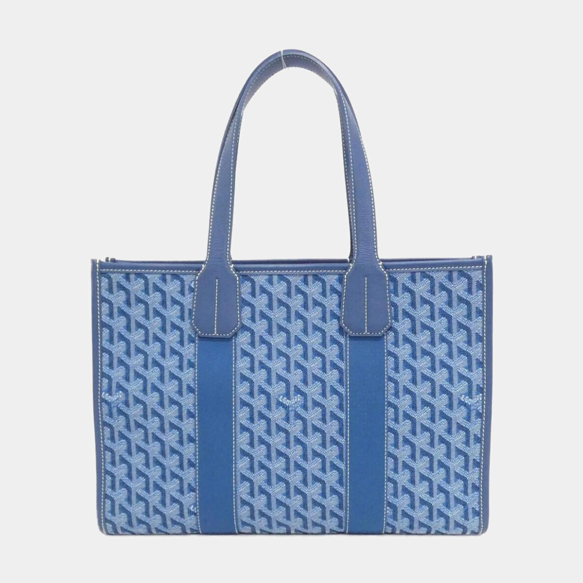 Goyard Black Coated Canvas Leather Villette Tote Bag