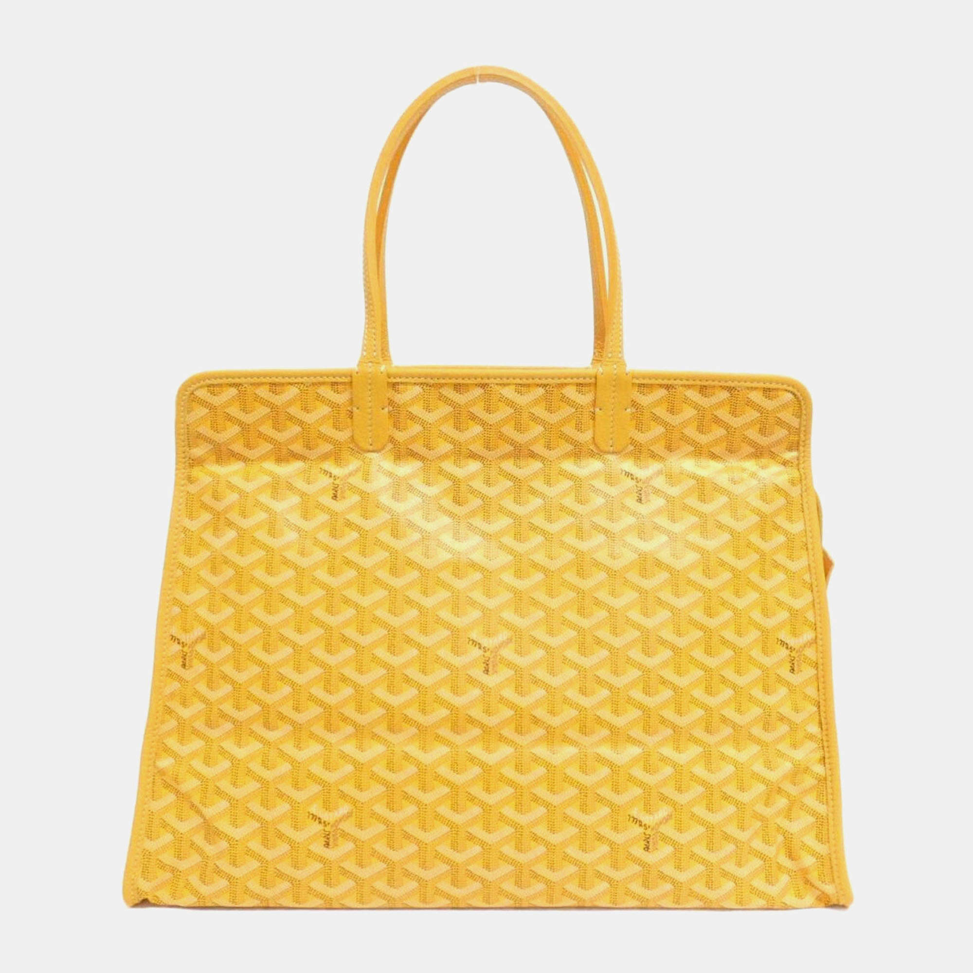 Goyard Yellow Coated Canvas Ardie PM Handbag