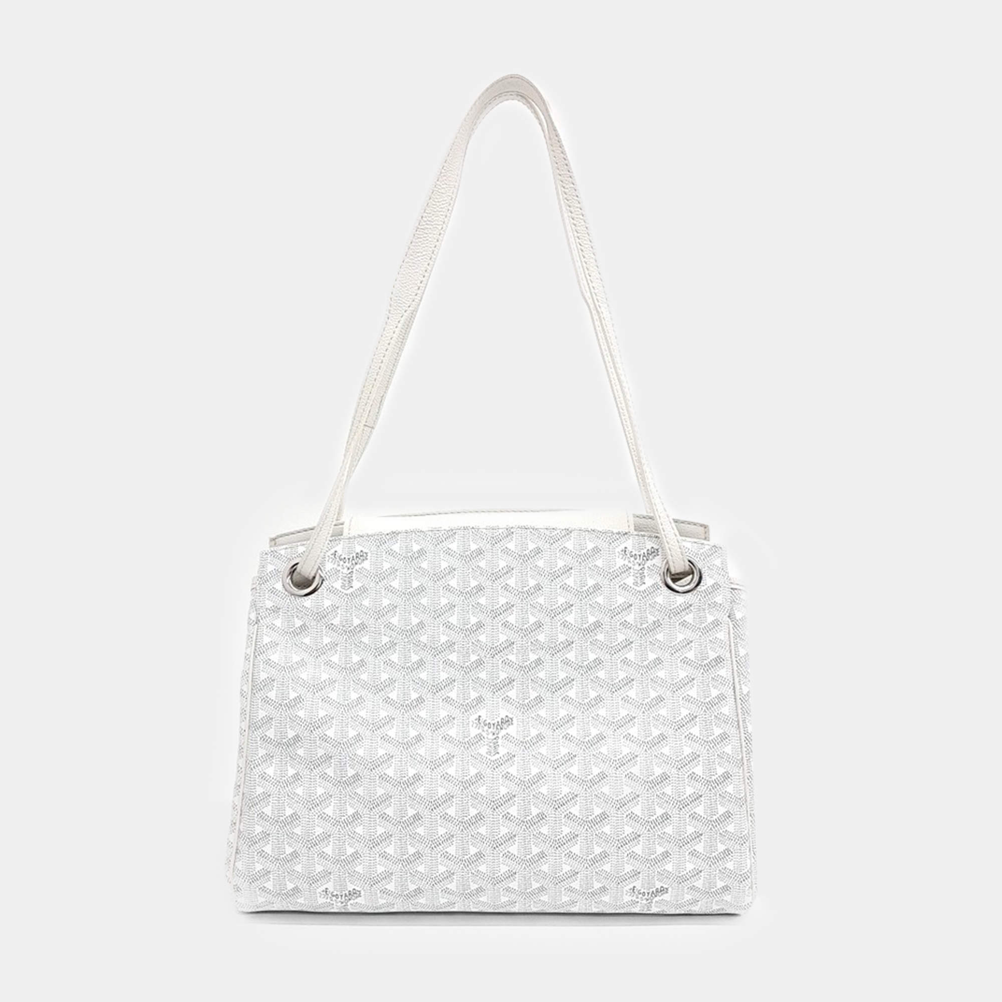 Goyard White PVC Luette PM bag