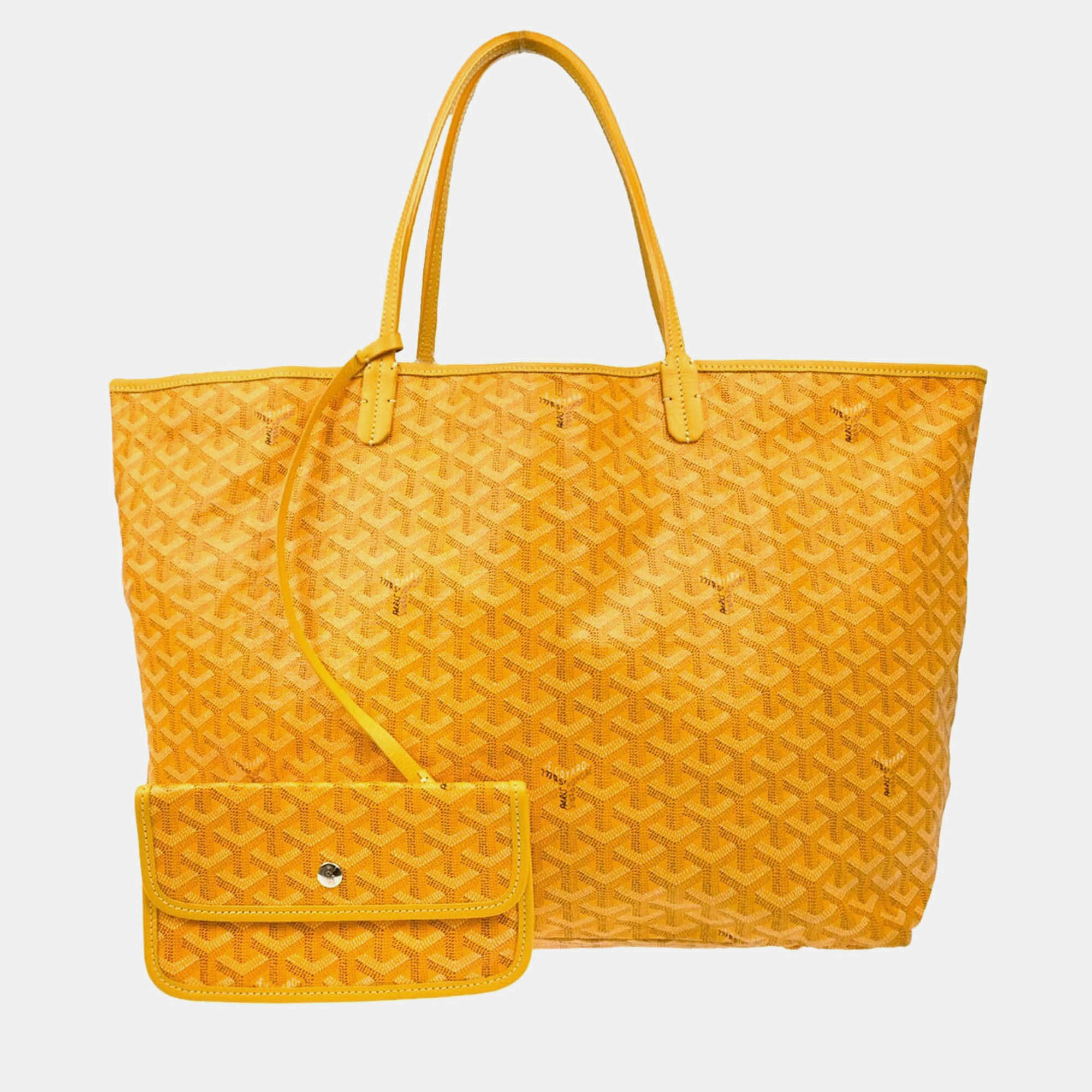 Goyard St.Louis GM Yellow Tote Bag