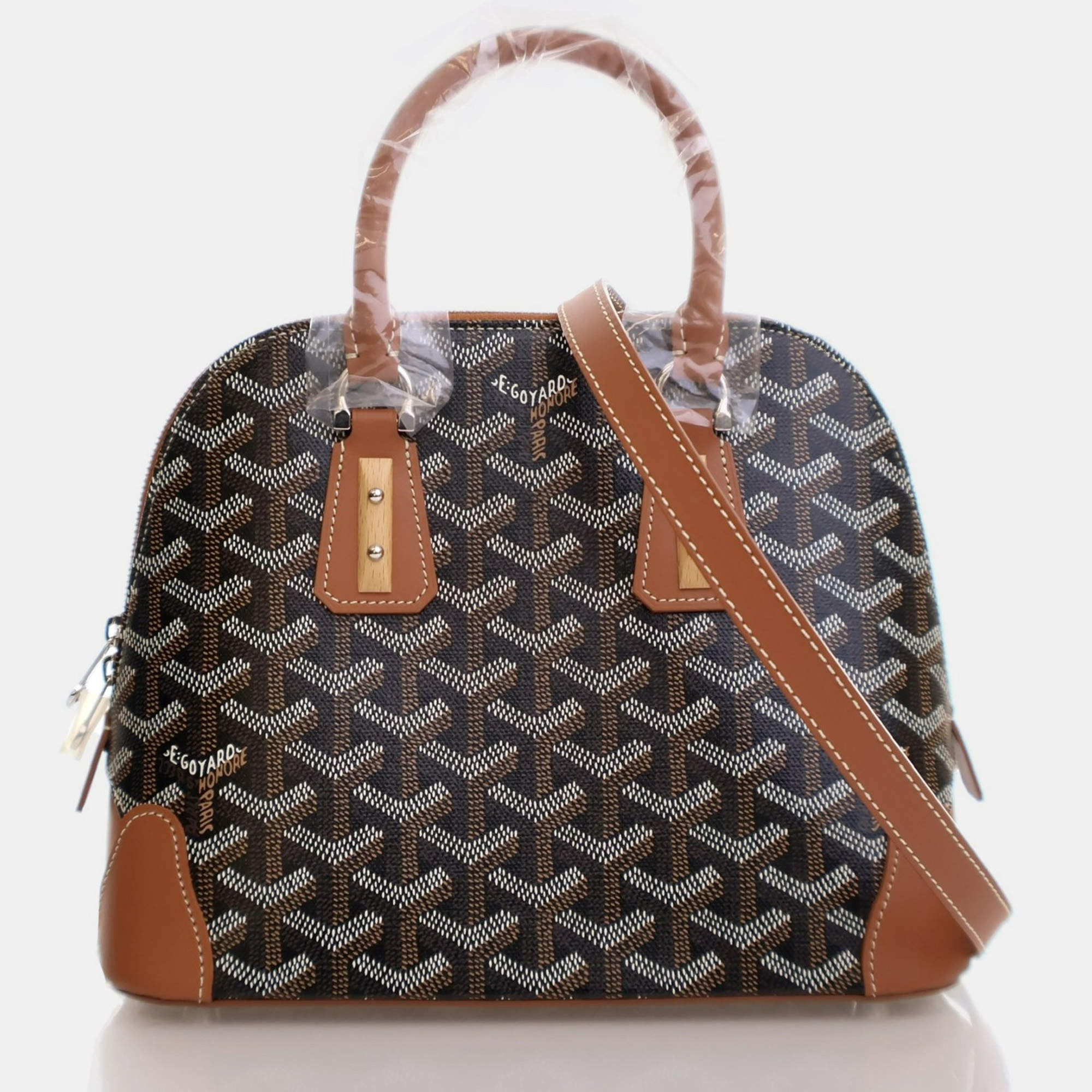 Goyard Vendome Mini Goyardine Canvas Satchel Bag