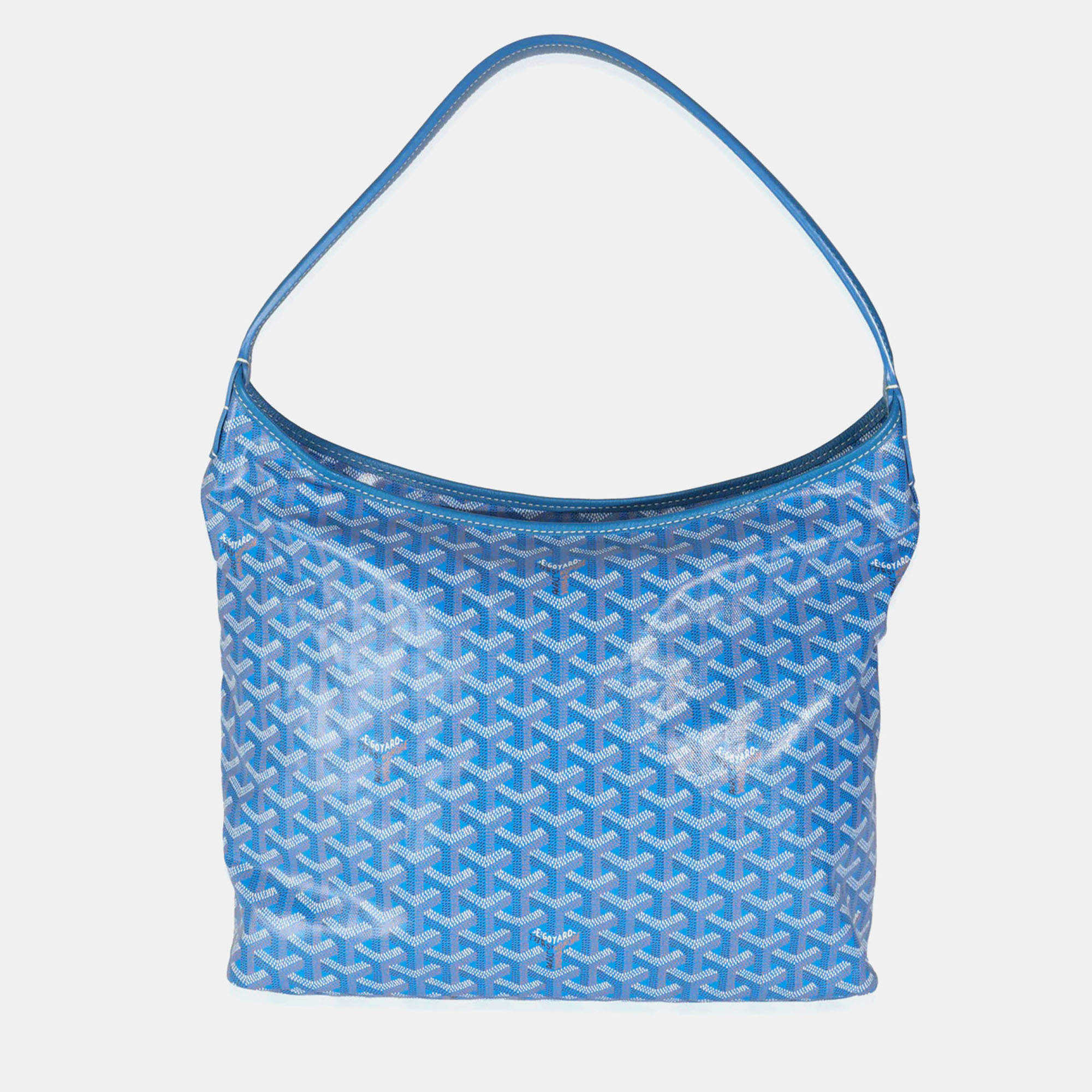 Goyard Grey Goyardine Coated Canvas and Leather Rouette