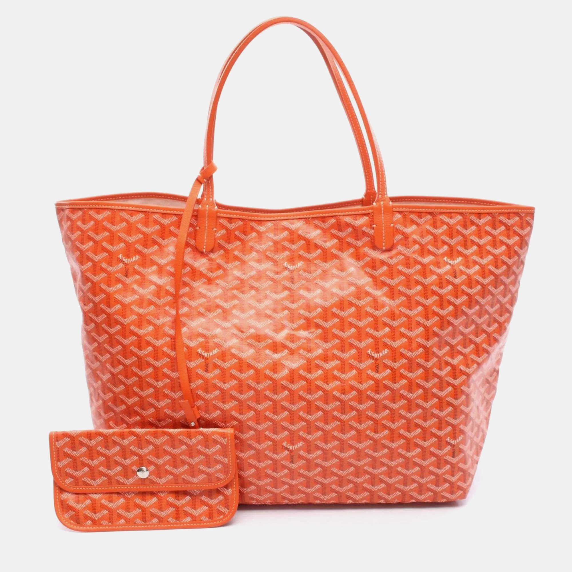 Goyard グレー サンルイ GM Goyard Grey Goyardine Coated Canvas and Leather Saint Louis