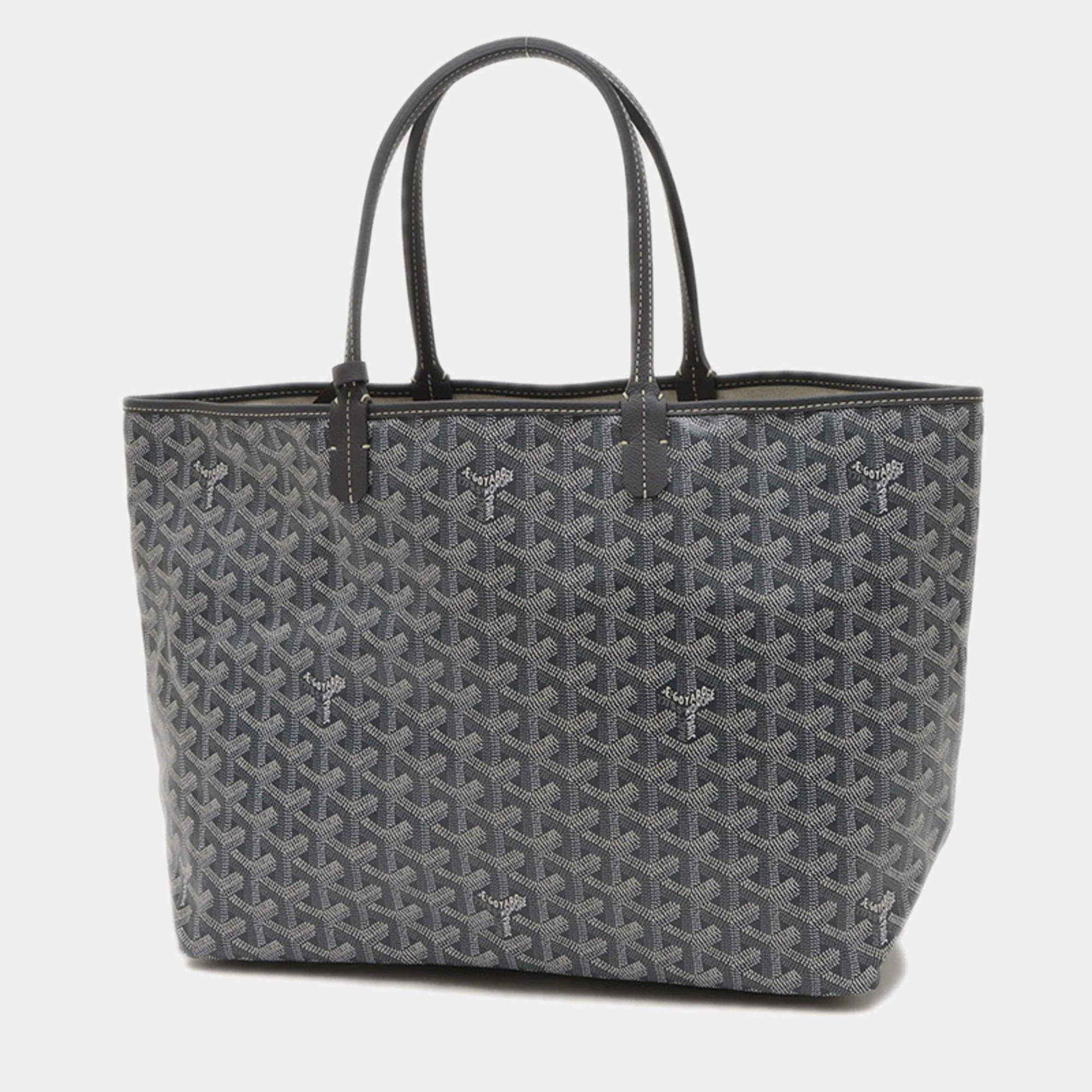 Pre Owned Goyard Saint Louis PM  Goyardine Canvas Tote Bag