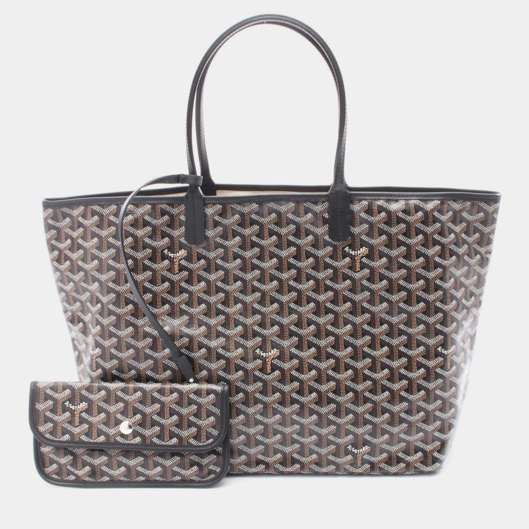 Goyard Grey Goyardine Coated Canvas and Leather Saint Louis
