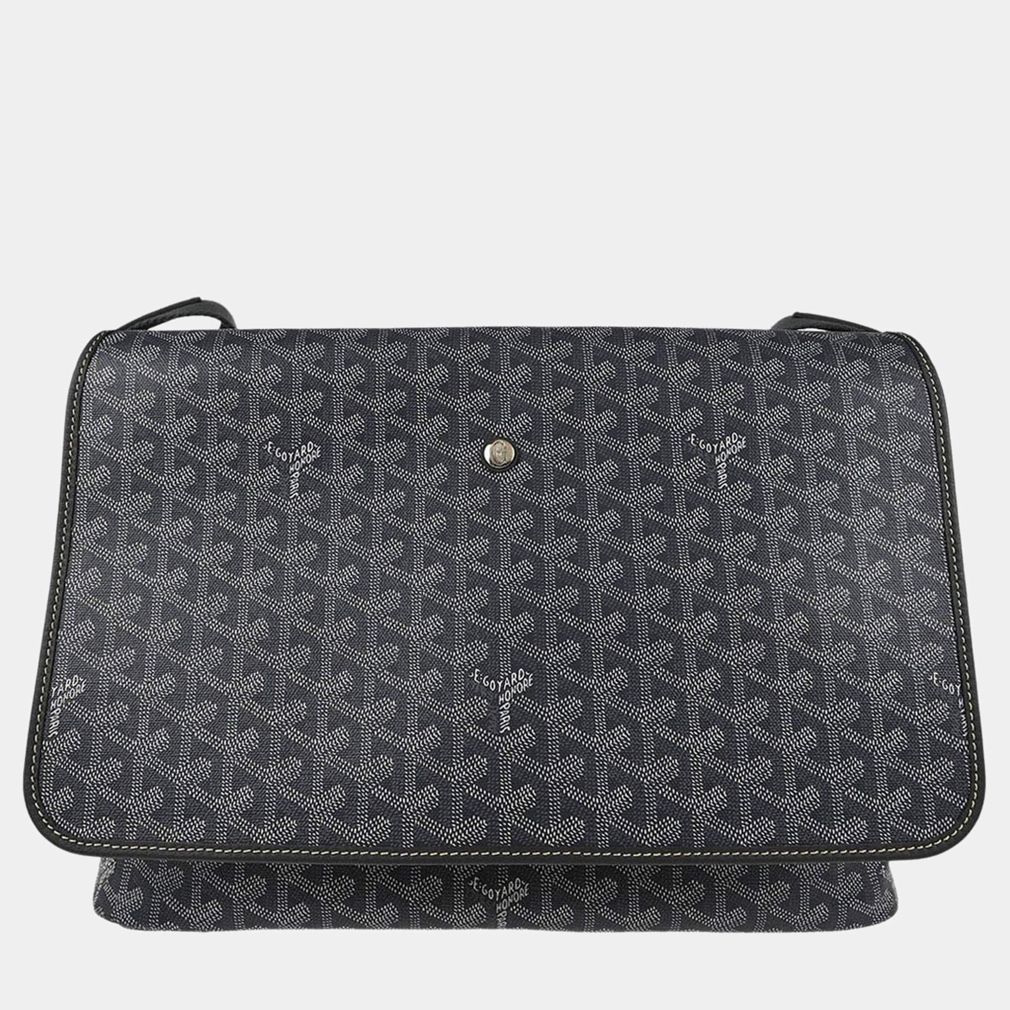 Pre Owned Goyard Gray Capetien MM Messenger Bag