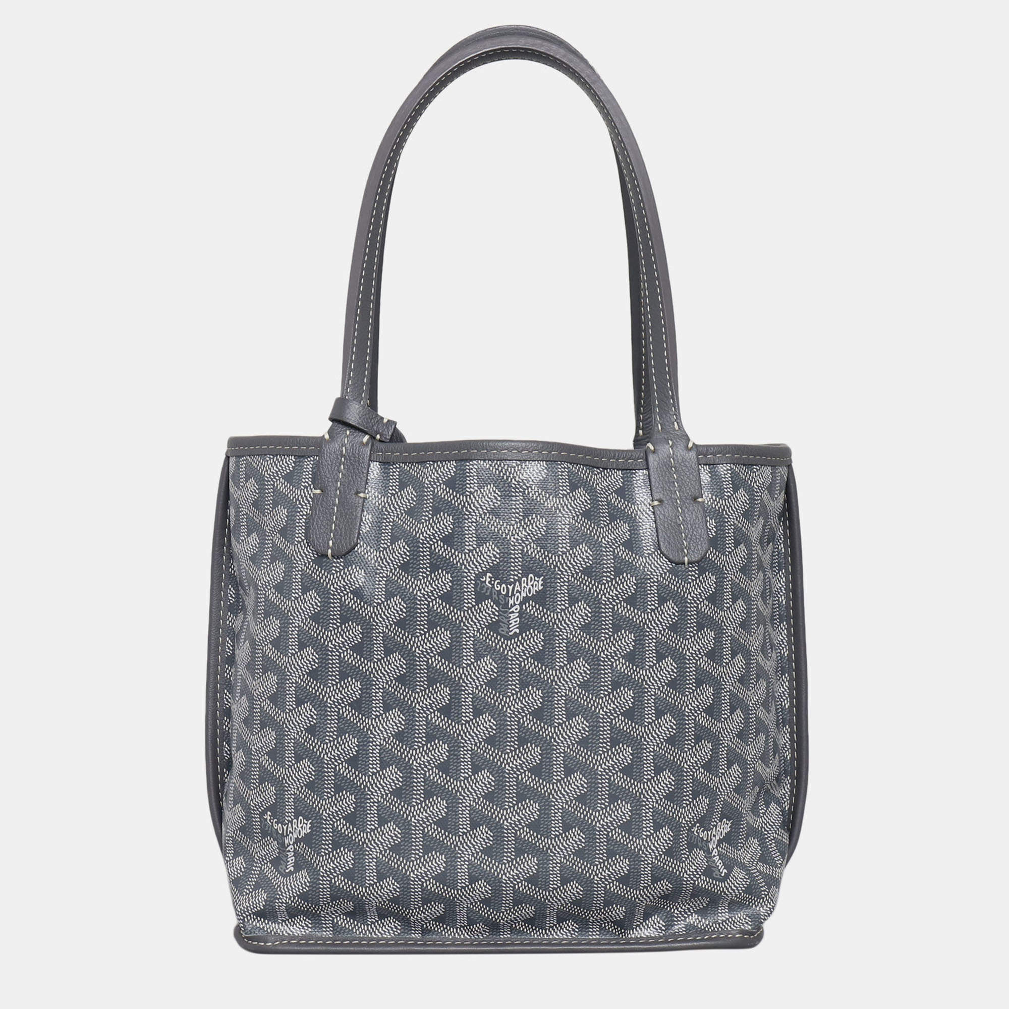 Pre Owned Goyardine Reversible Mini Anjou Bag