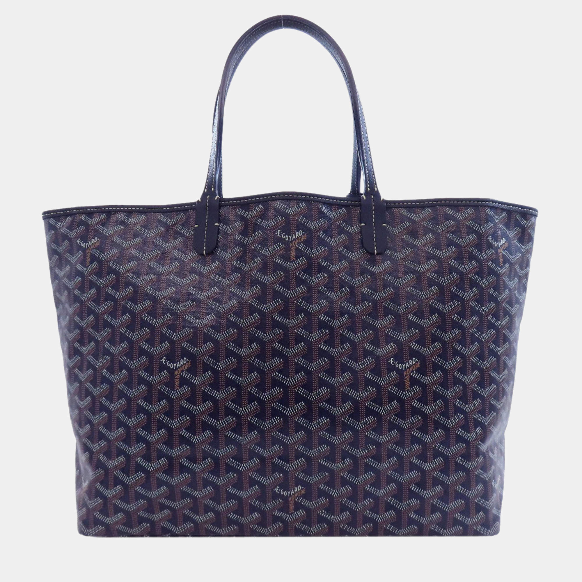 Pre Owned Goyard Saint Louis Pm Tote Bag In Coated Canvas