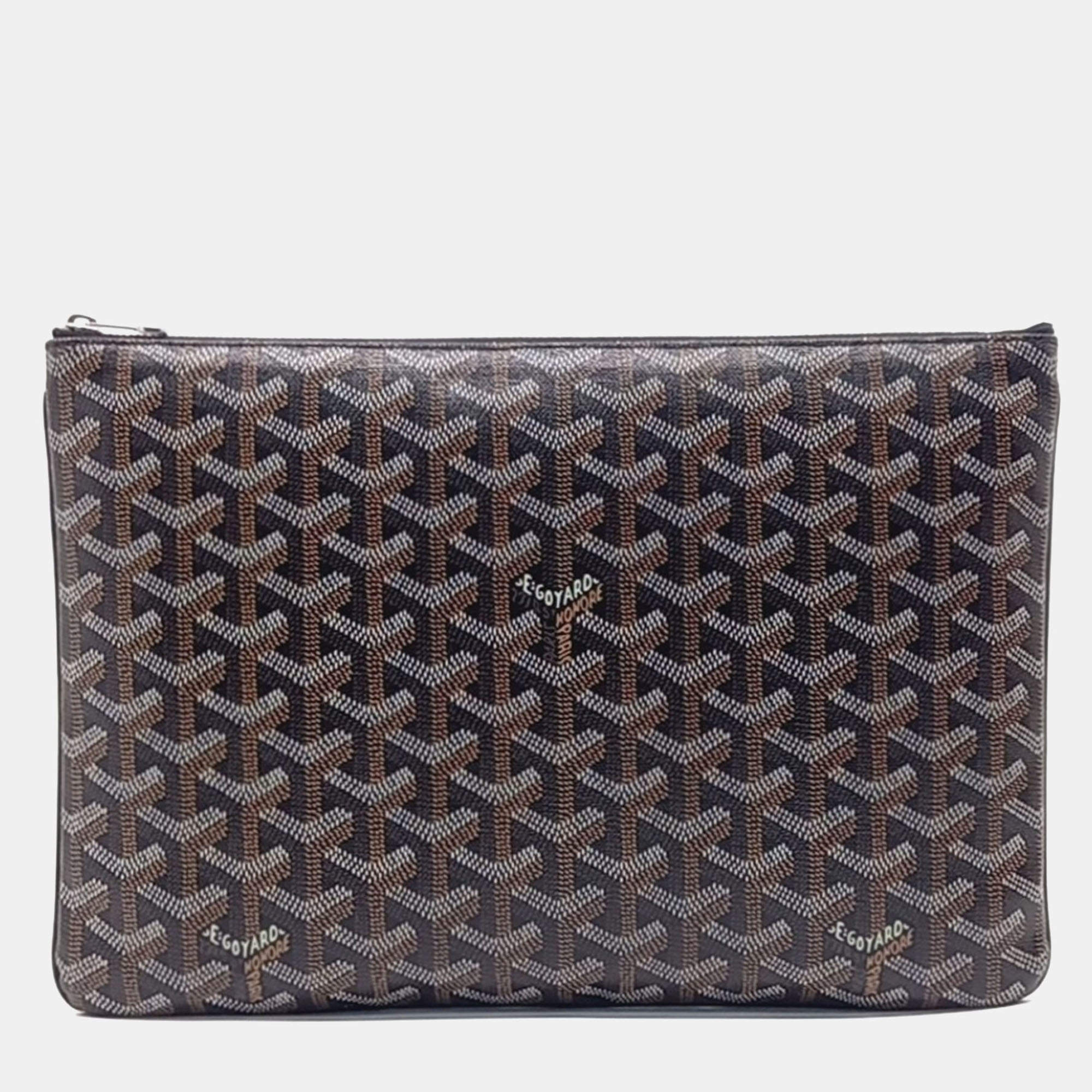 Pre Owned Goyard Multicolor Leather Senna MM