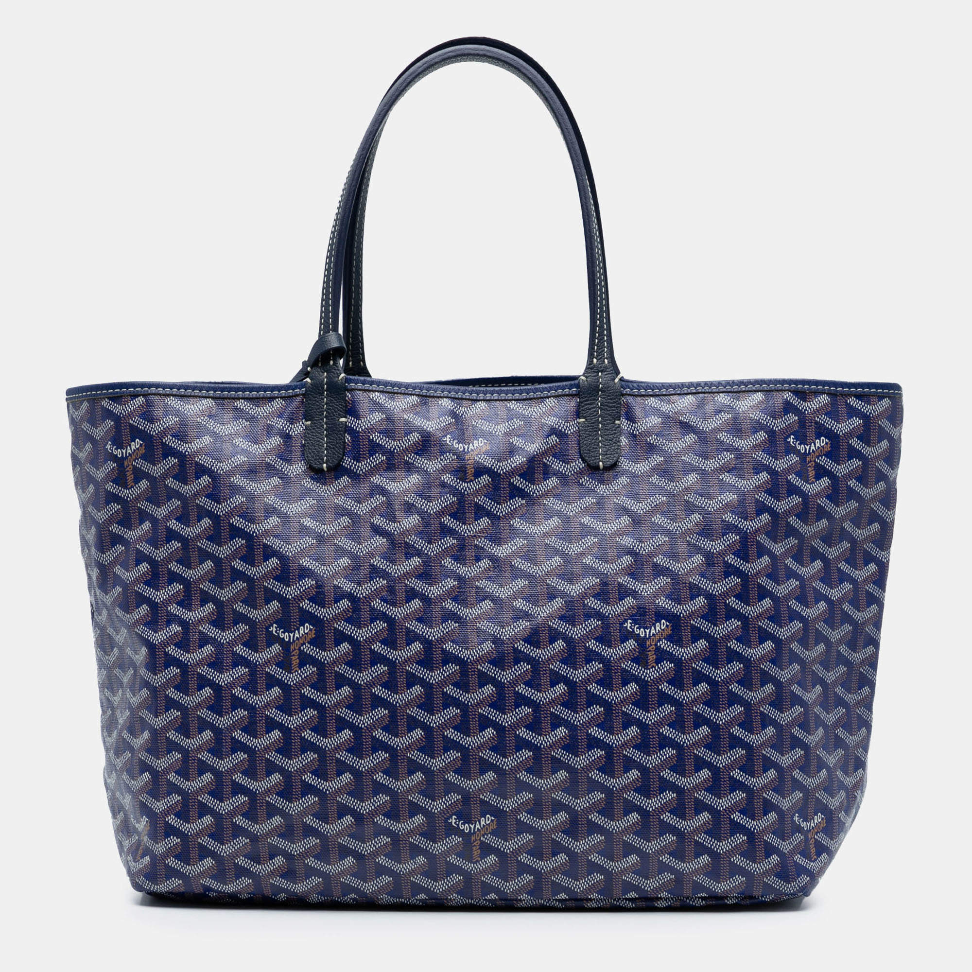 Pre Owned Goyard Blue Goyardine Saint Louis PM