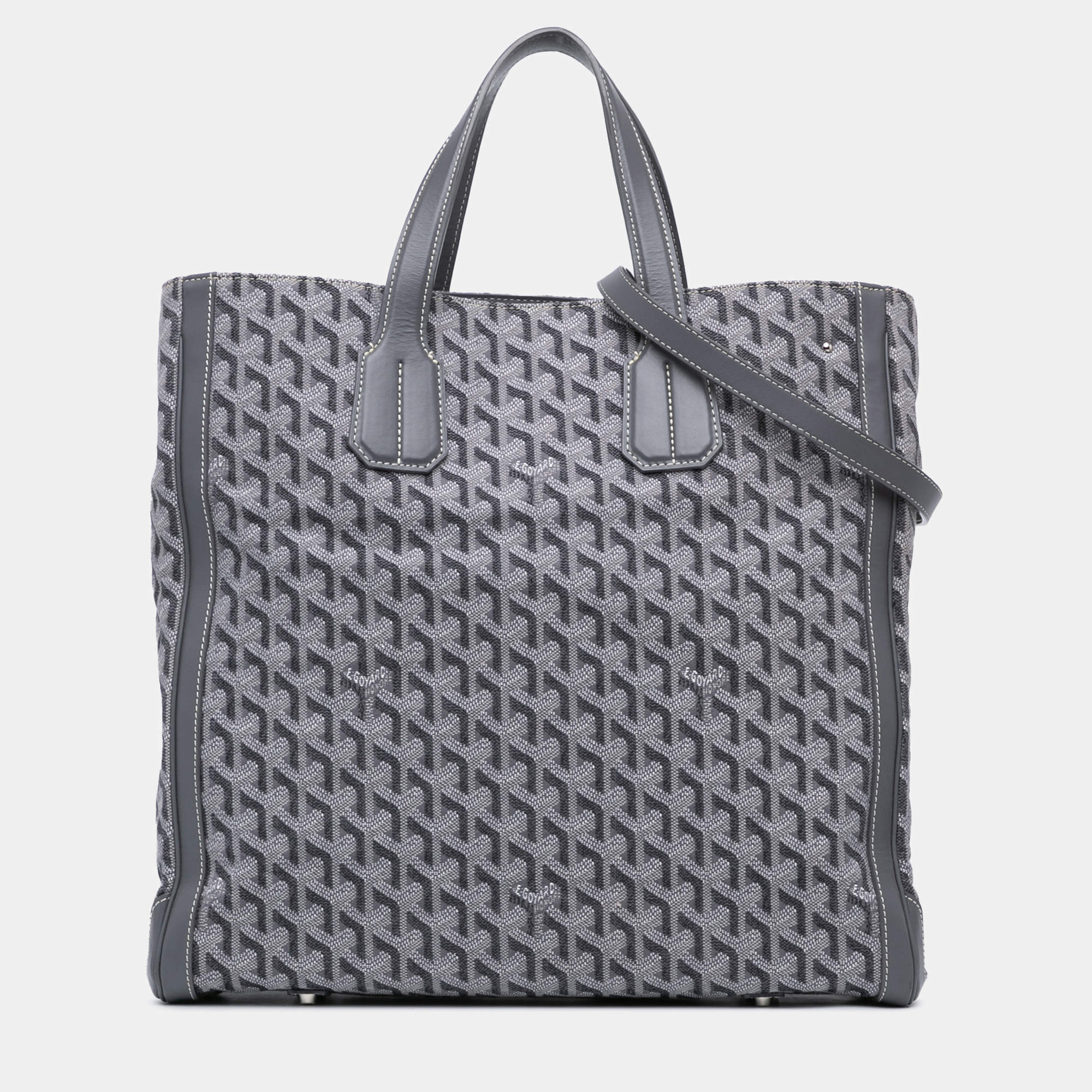 Pre Owned Goyard Goyardine Voltaire Top Handle Bag