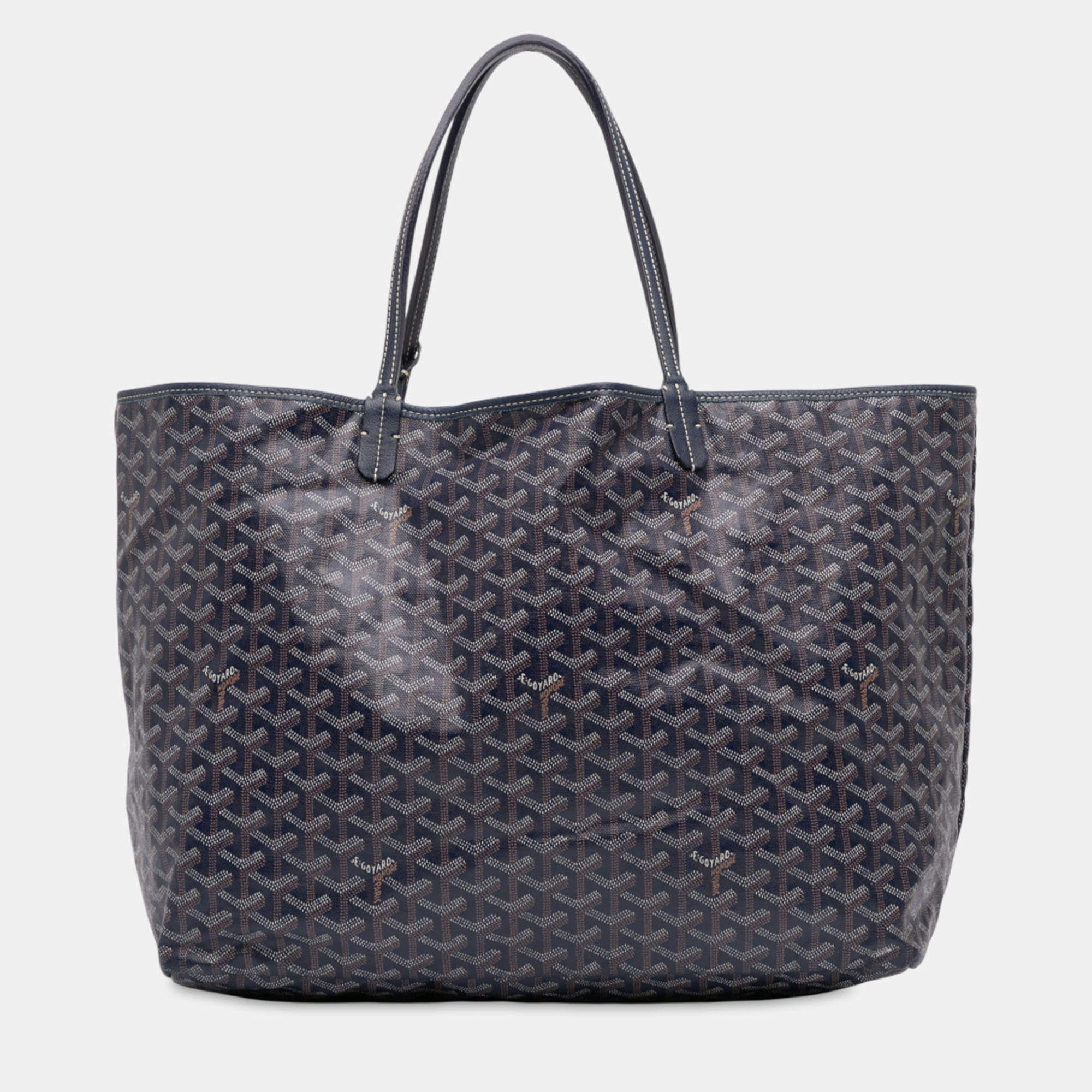 مملوكة مسبقًا Goyard Blue Goyardine Saint Louis GM