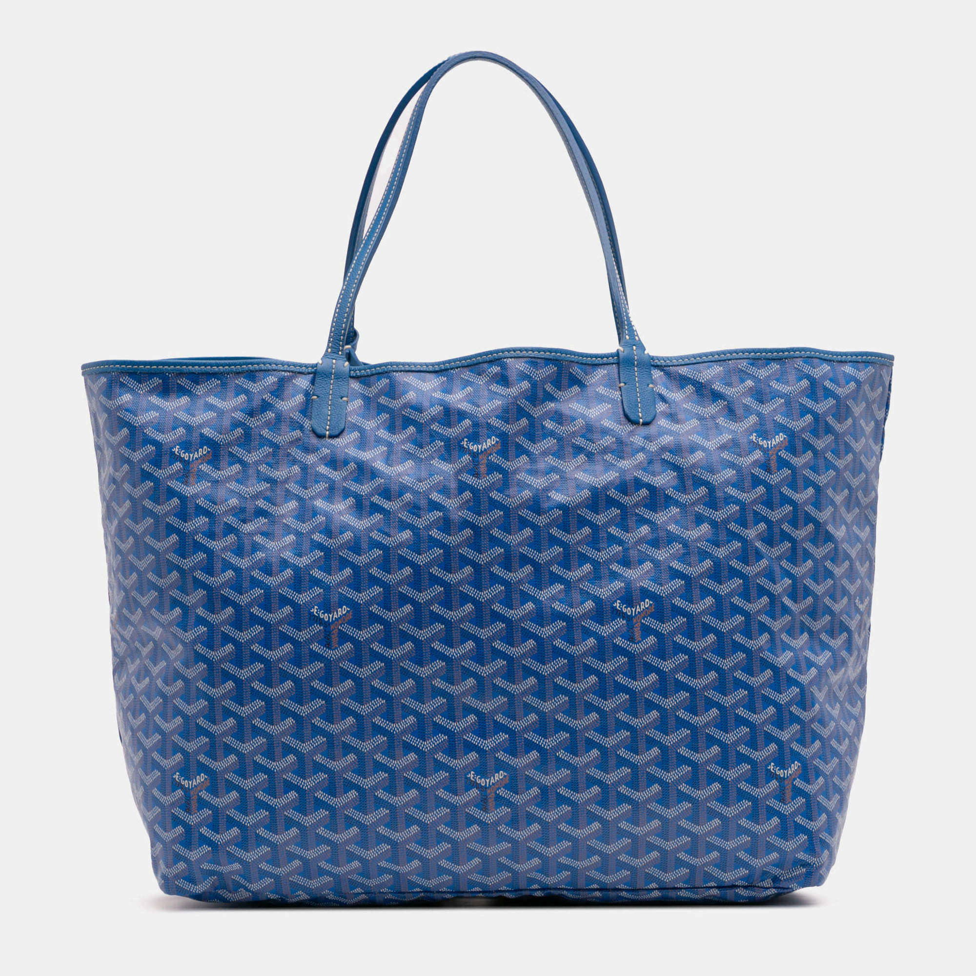 مملوكة مسبقًا Goyard Blue Goyardine Saint Louis GM