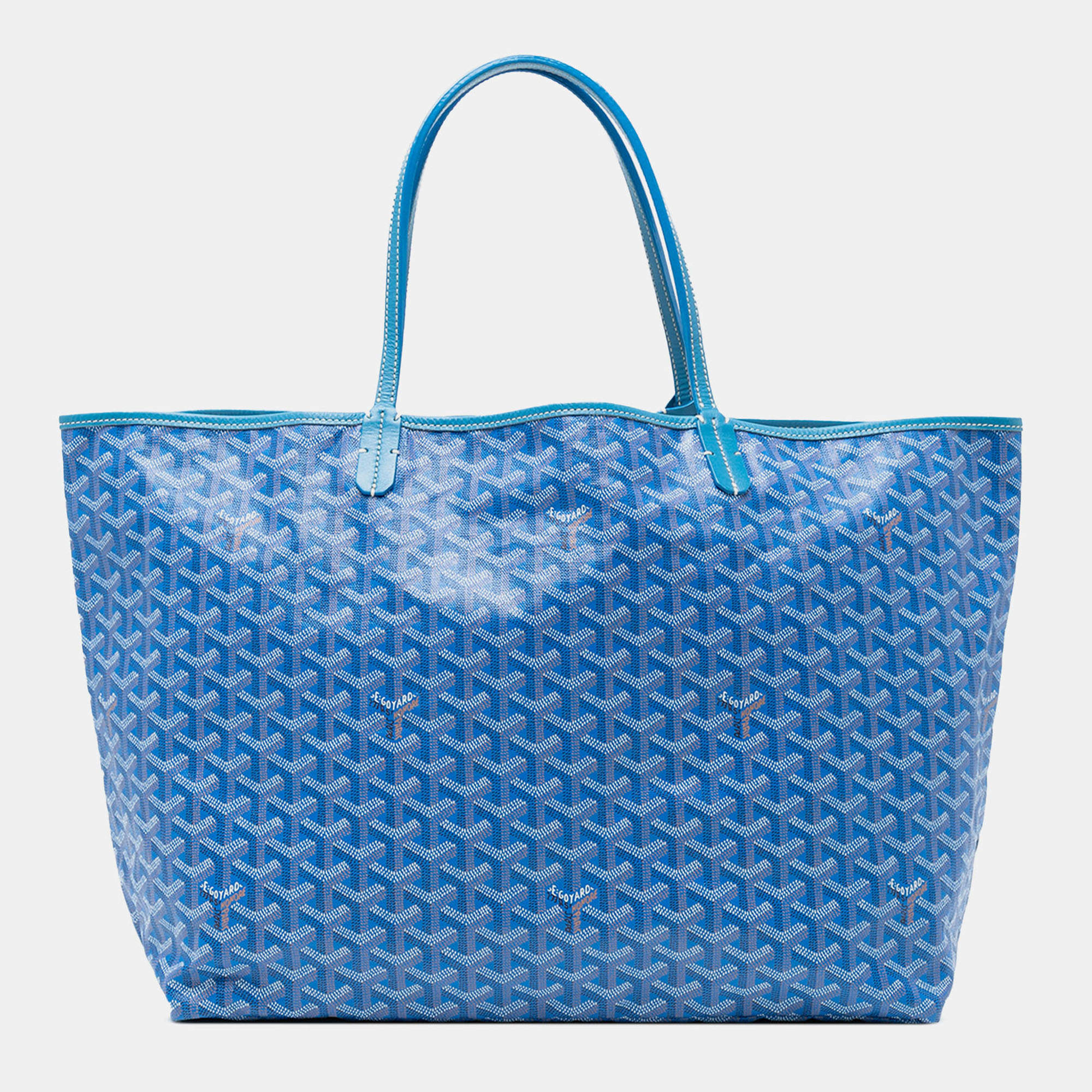 مملوكة مسبقًا Goyard Blue Goyardine Saint Louis GM