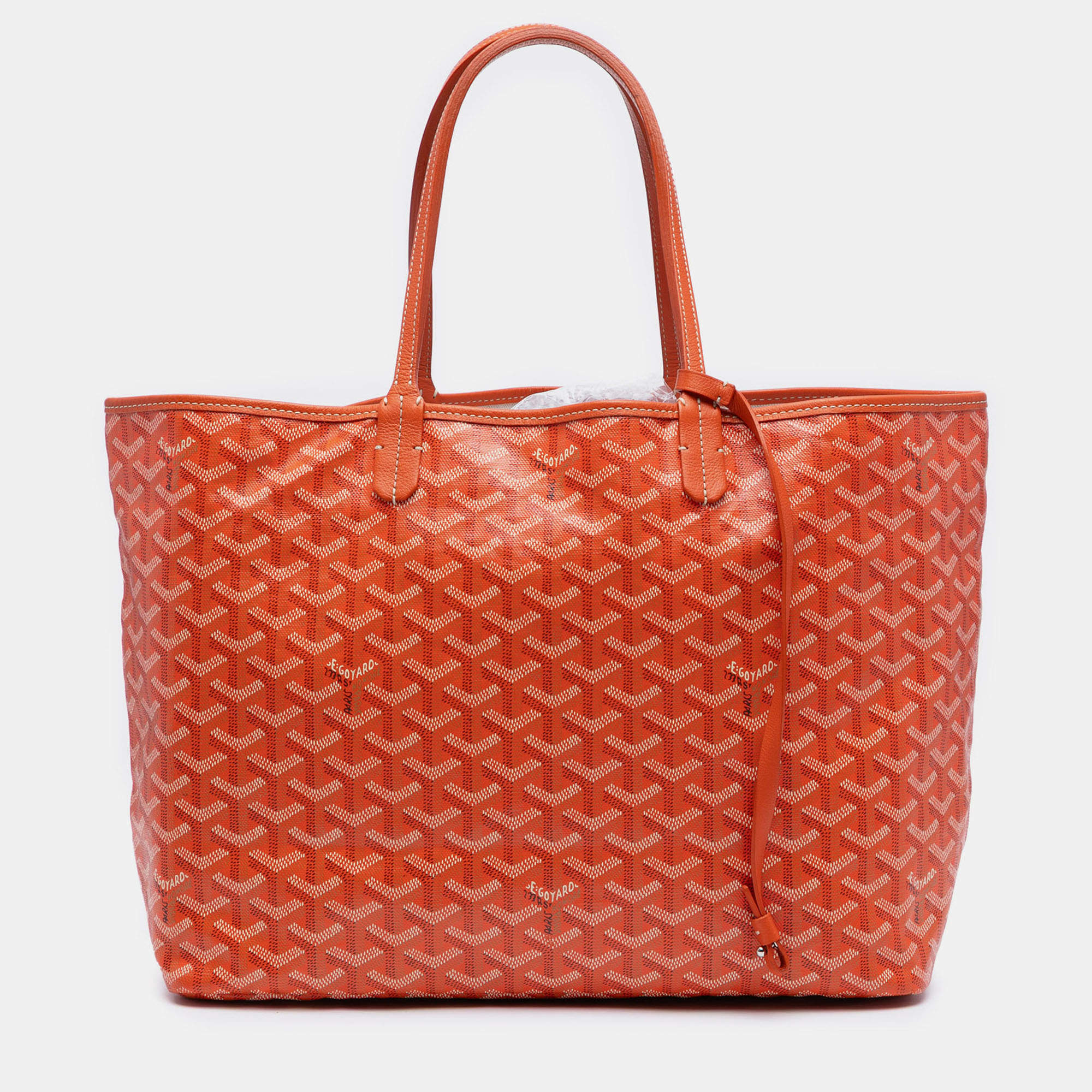 Pre Owned Goyard Orange Goyardine Saint Louis PM