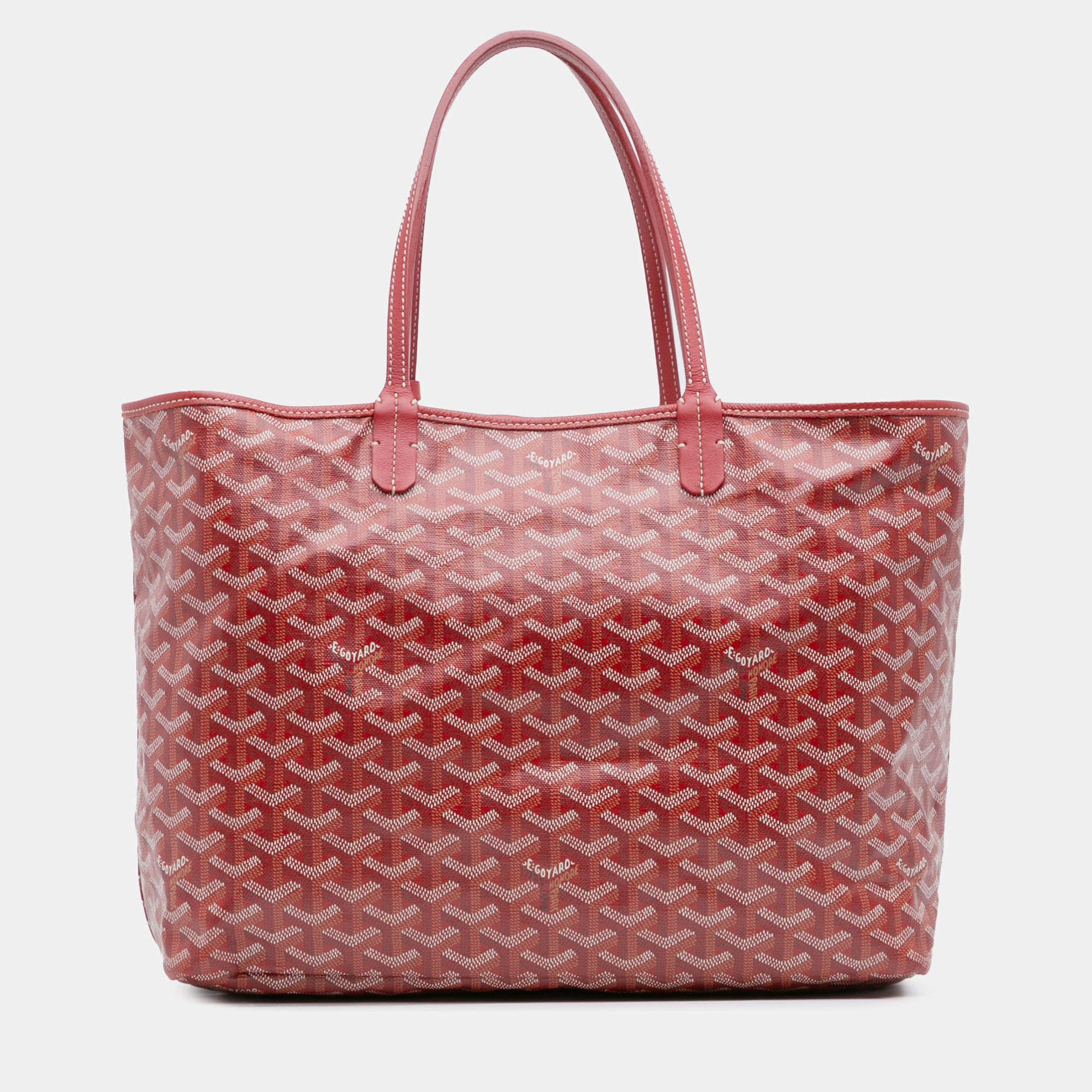 Pre Owned Goyard Red Goyardine Saint Louis PM