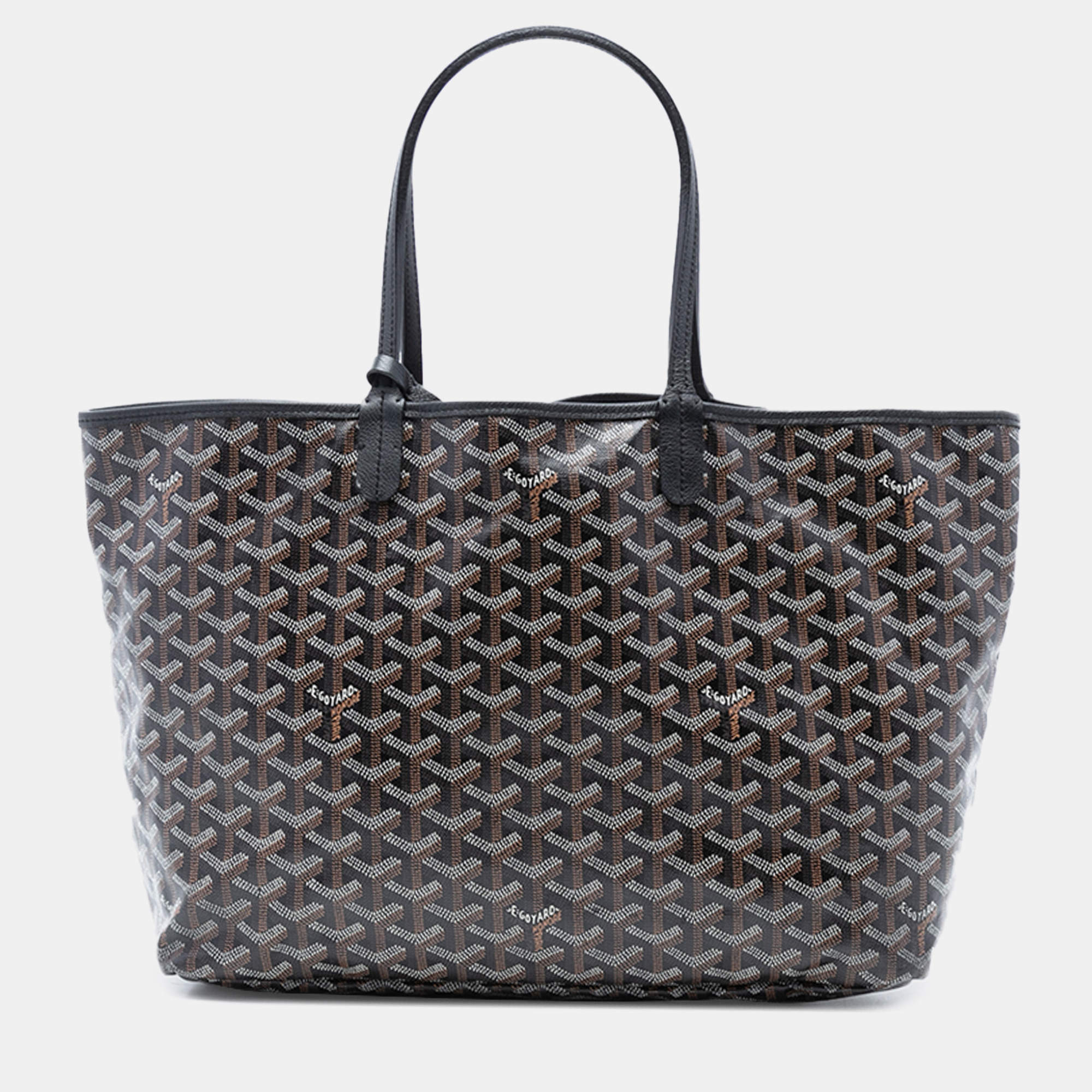مملوكة مسبقًا Goyard Black Goyardine Saint Louis PM
