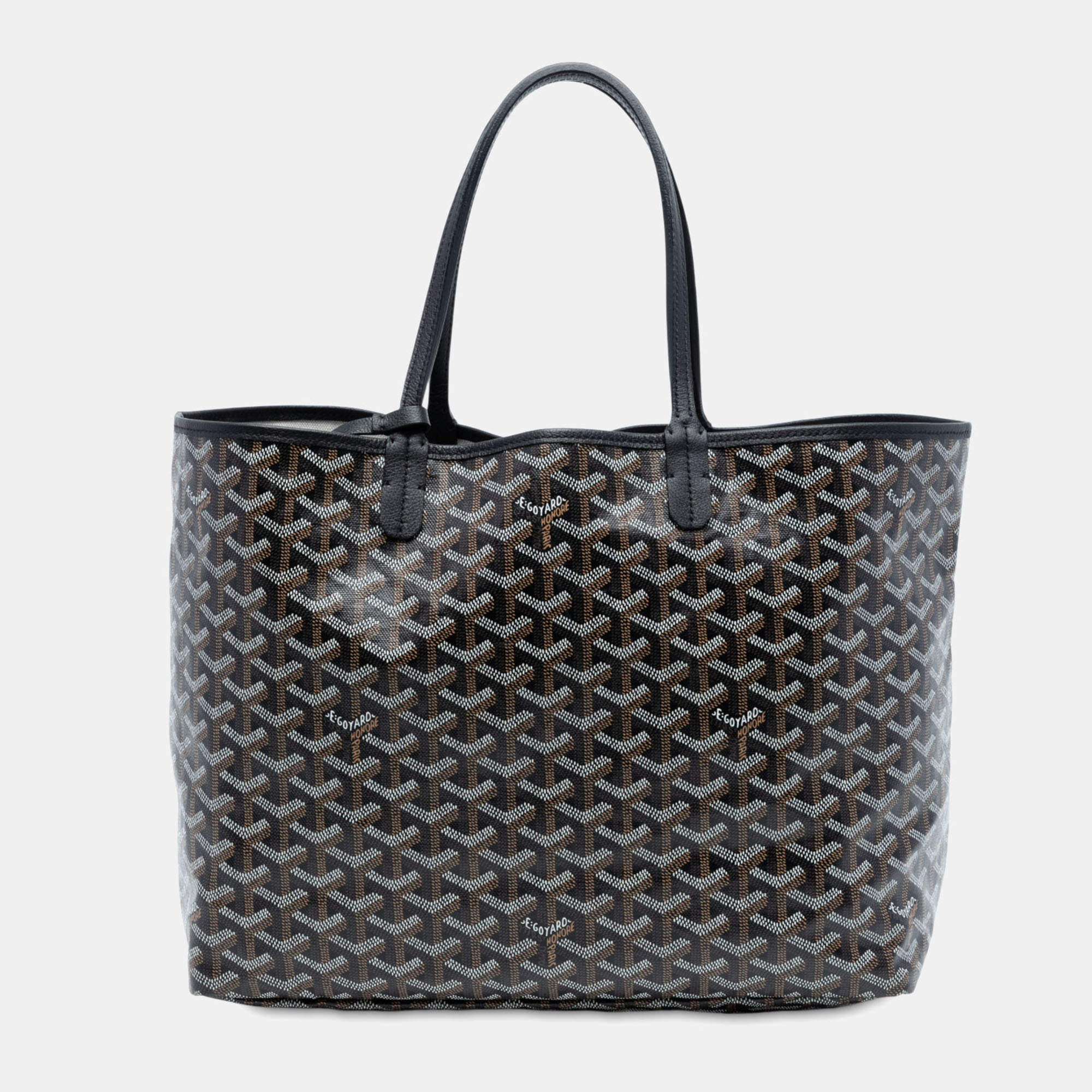 Pre Owned Goyard Black Goyardine Saint Louis PM