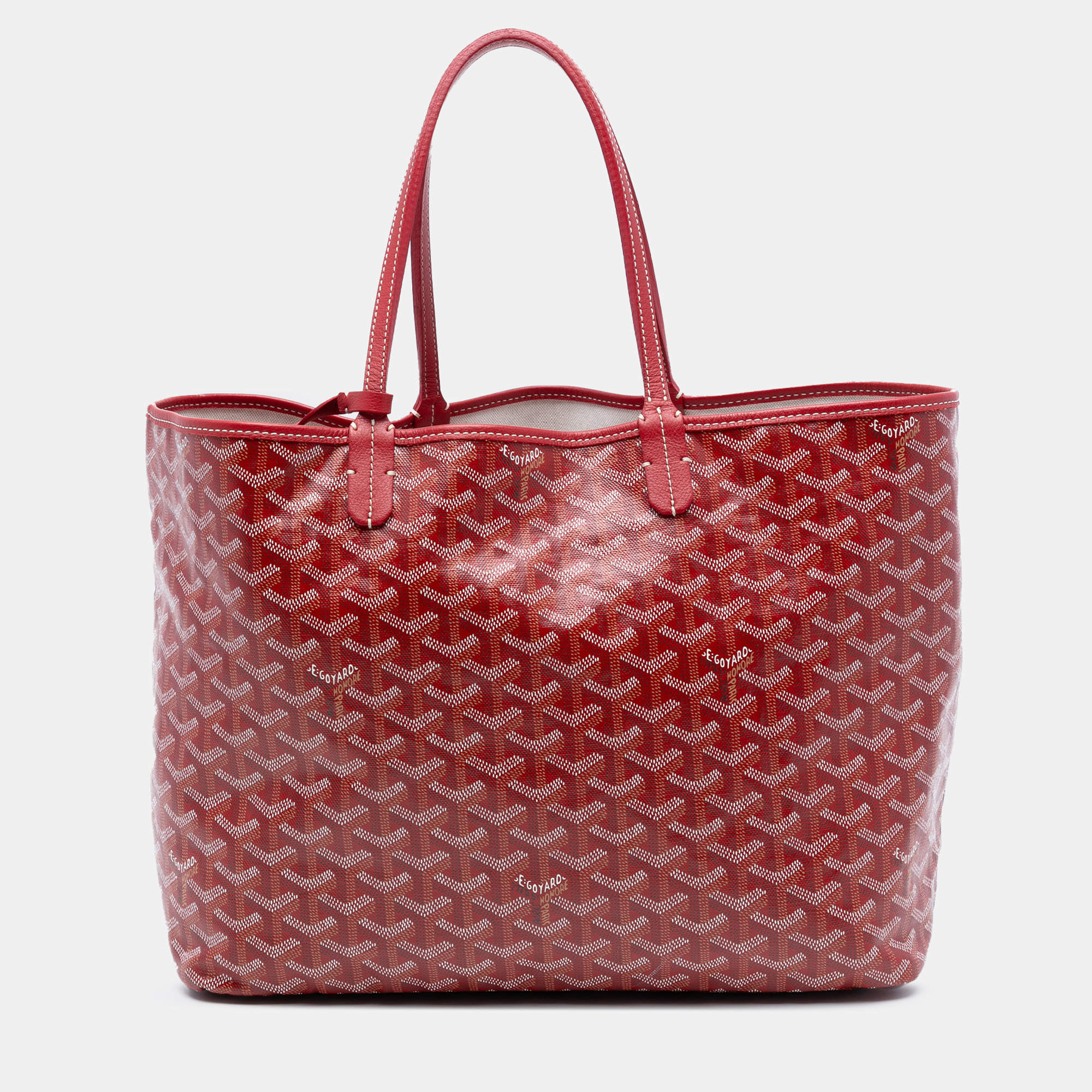مملوكة مسبقًا Goyard Red Goyardine Saint Louis PM