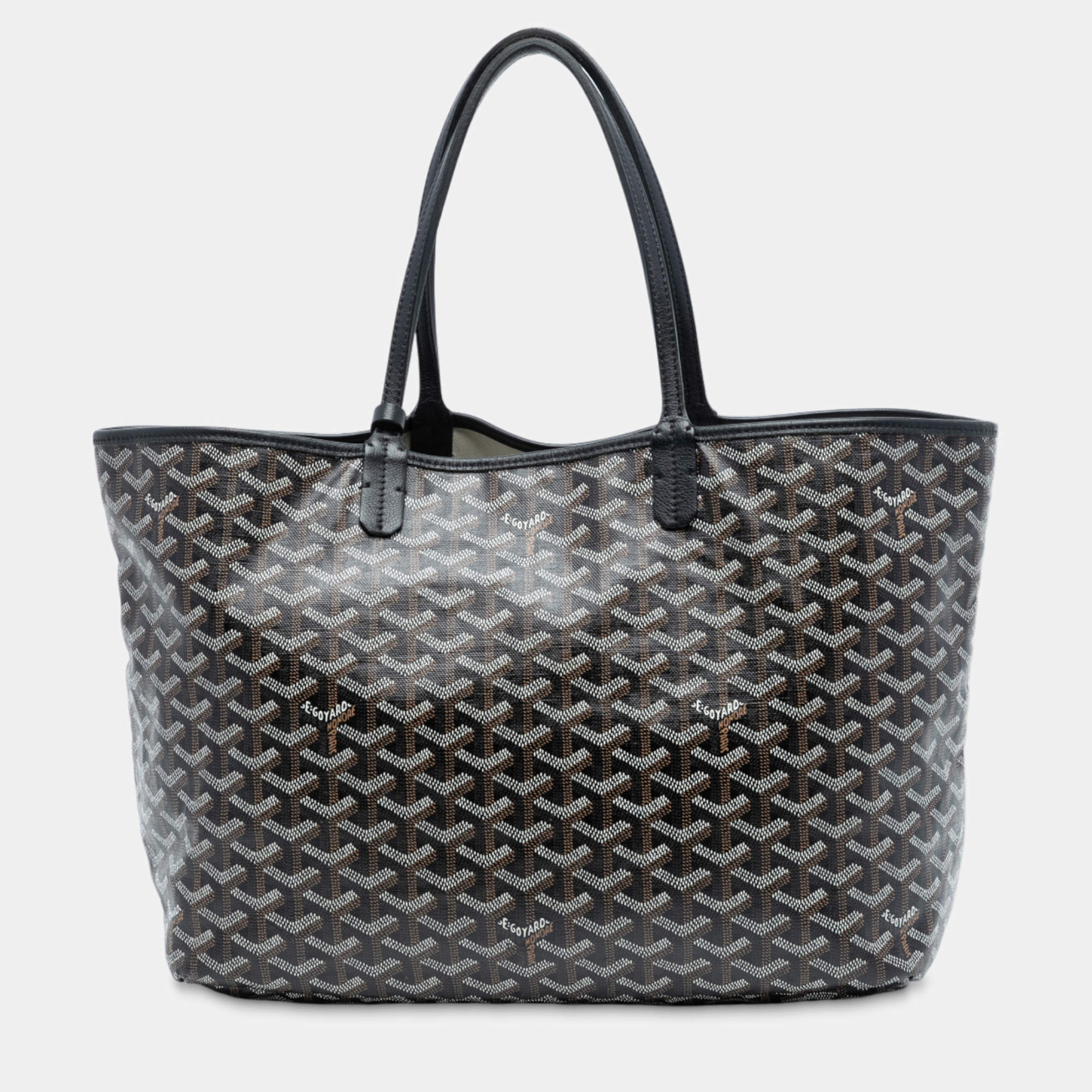 Pre Owned Goyard Black Goyardine Saint Louis PM