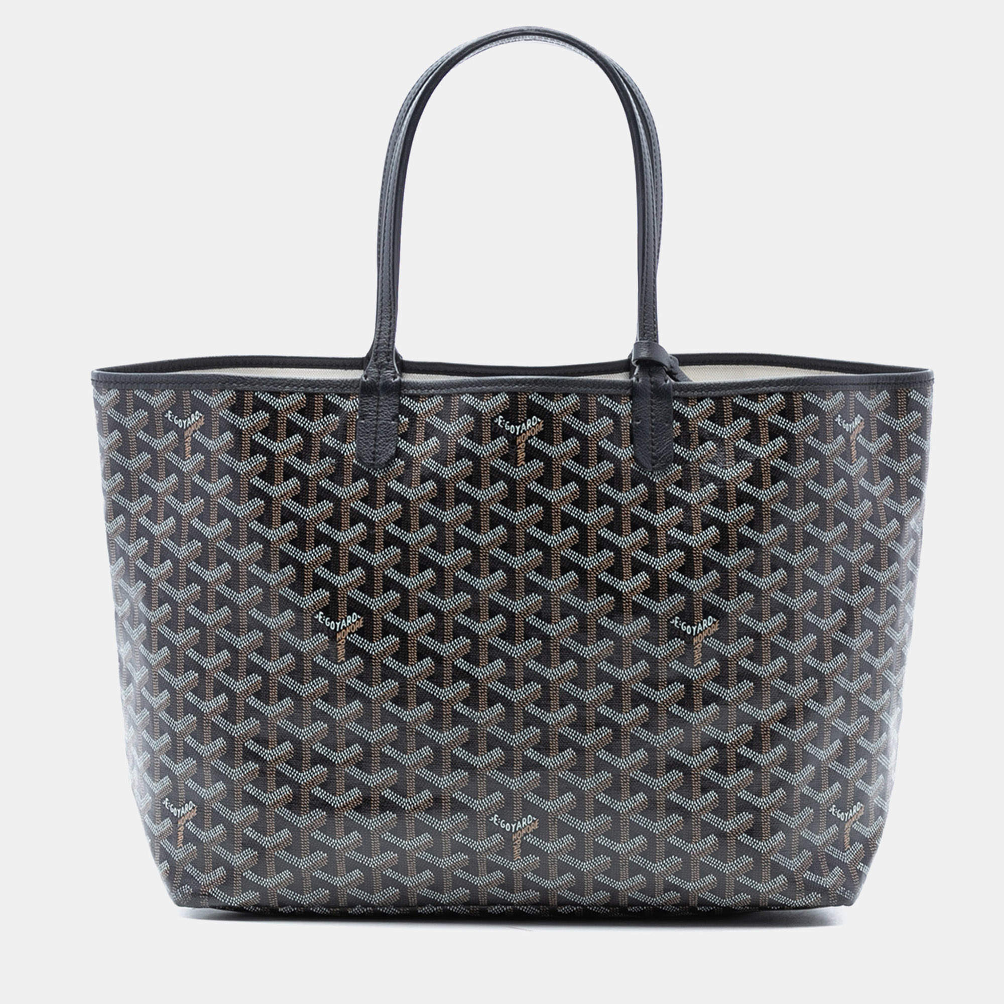 مملوكة مسبقًا Goyard Black Goyardine Saint Louis PM