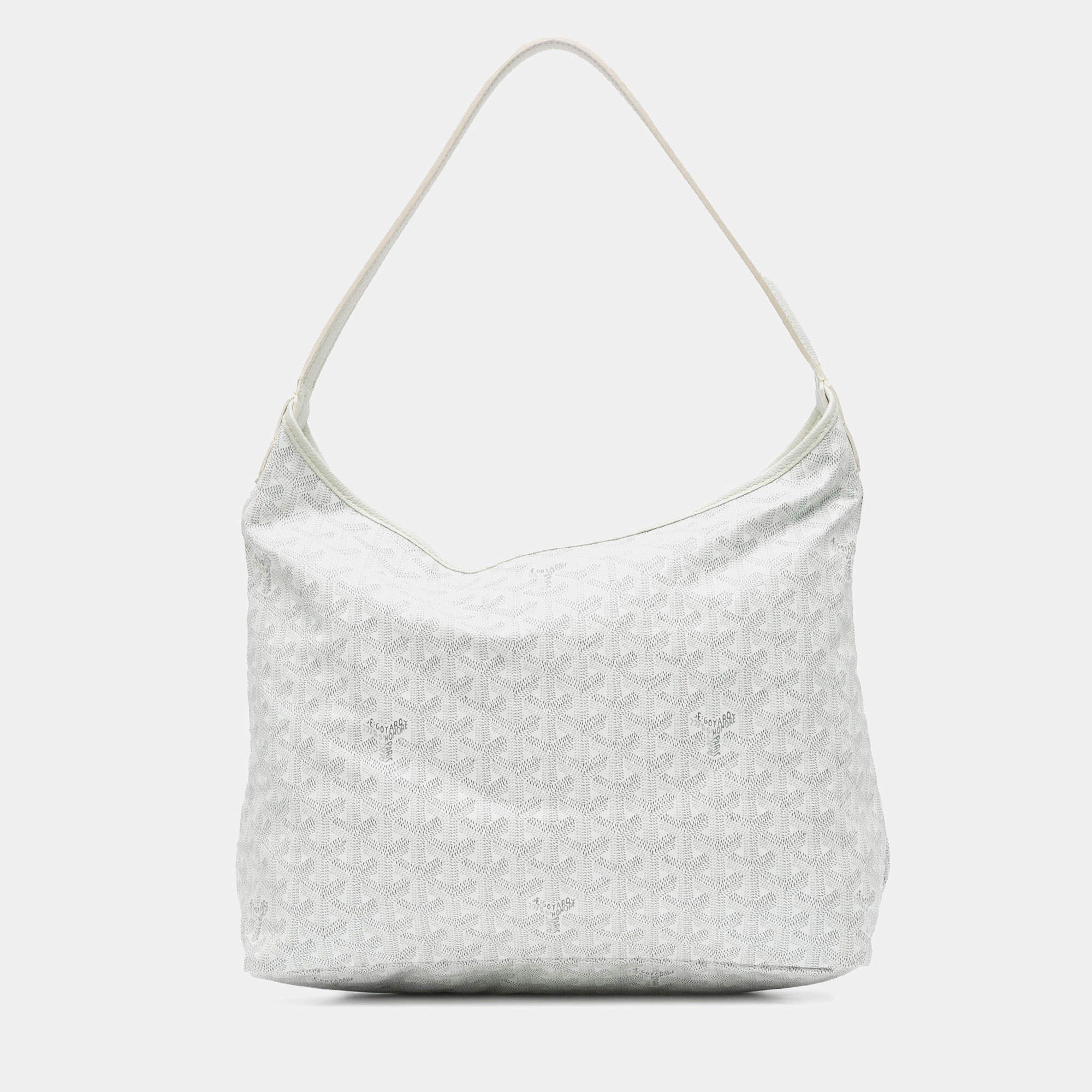 مملوكة مسبقًا Goyard White Goyardine Boheme Hobo