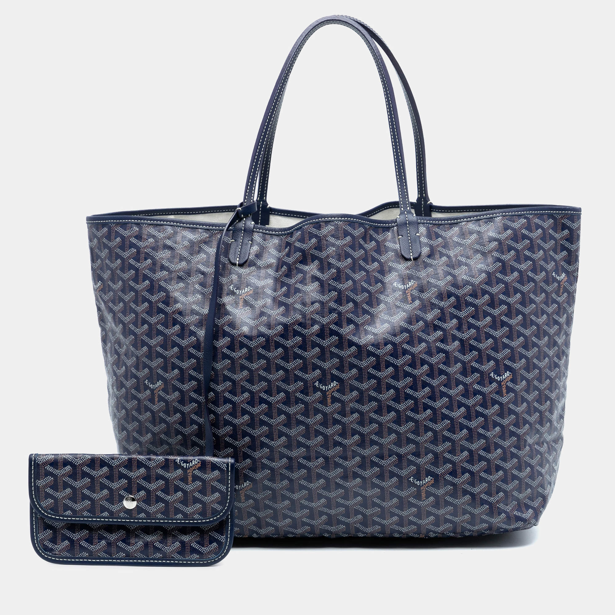 Goyard Grey Goyardine Coated Canvas and Leather Saint Louis GM