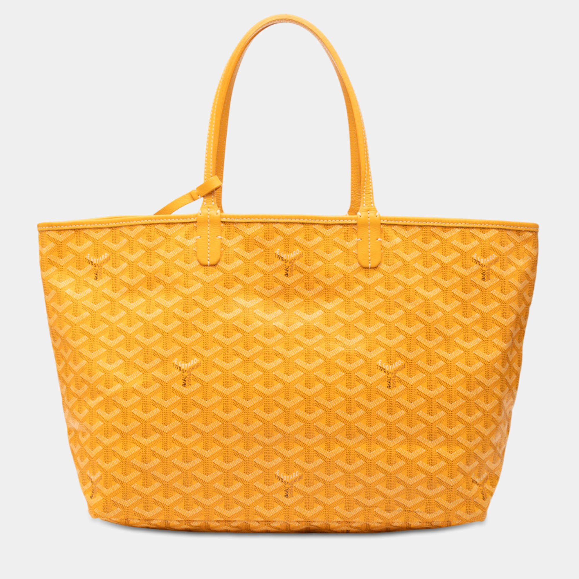 Pre Owned Goyard Yellow Goyardine Artois PM