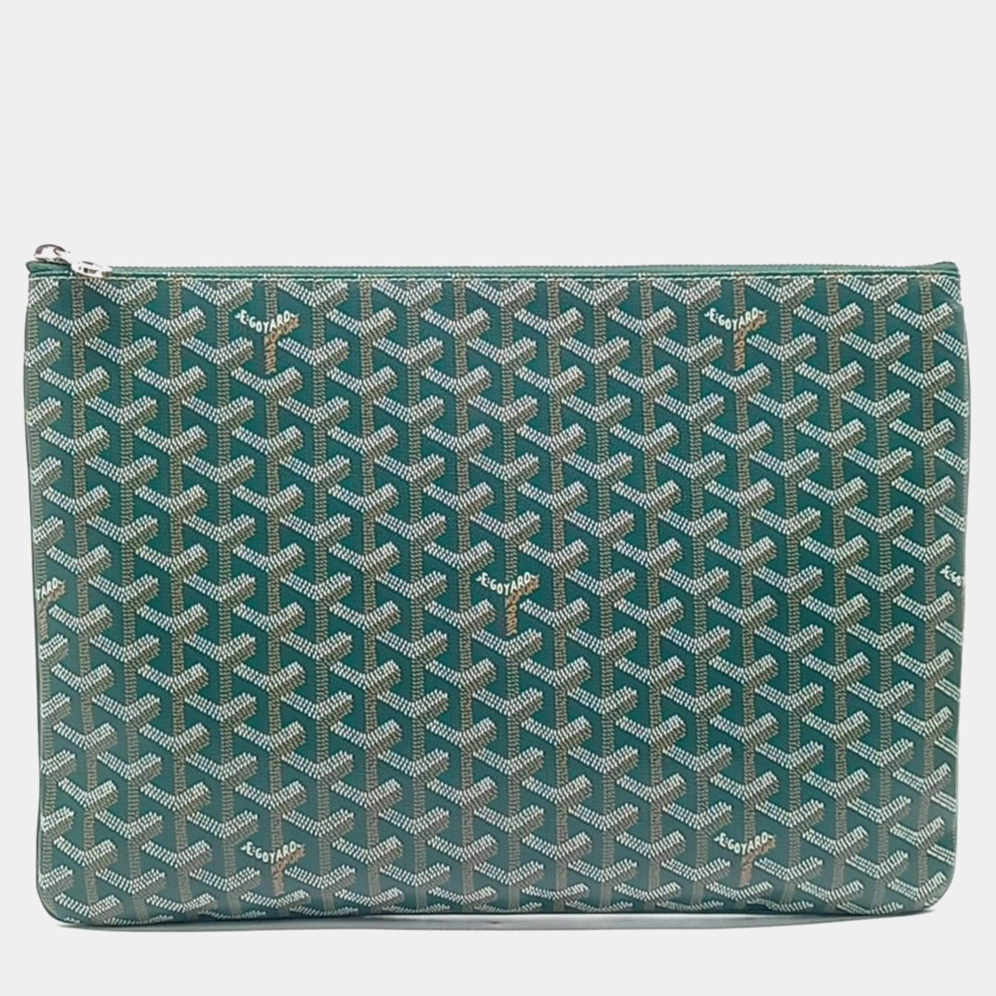 Pre Owned غويارد مقوى قماش أخضر سينا مغام