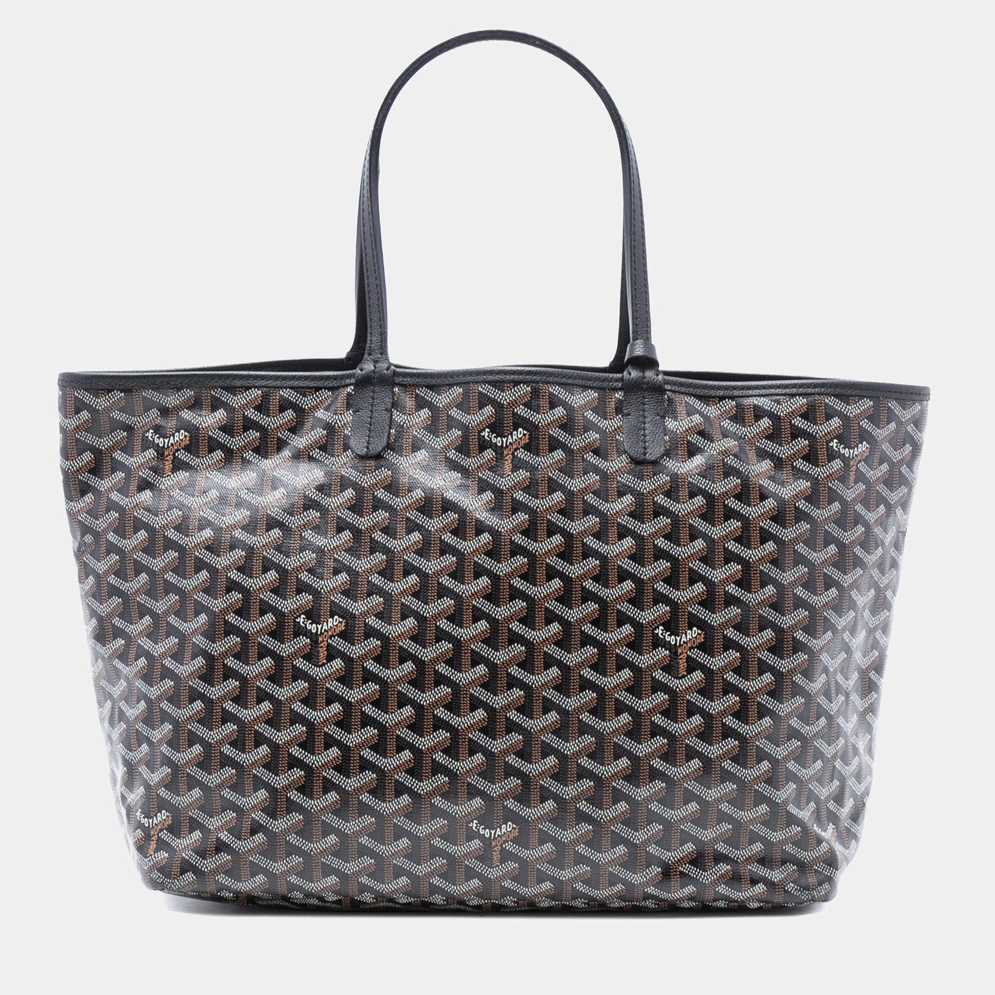 Pre Owned Goyard Black Goyardine Saint Louis PM
