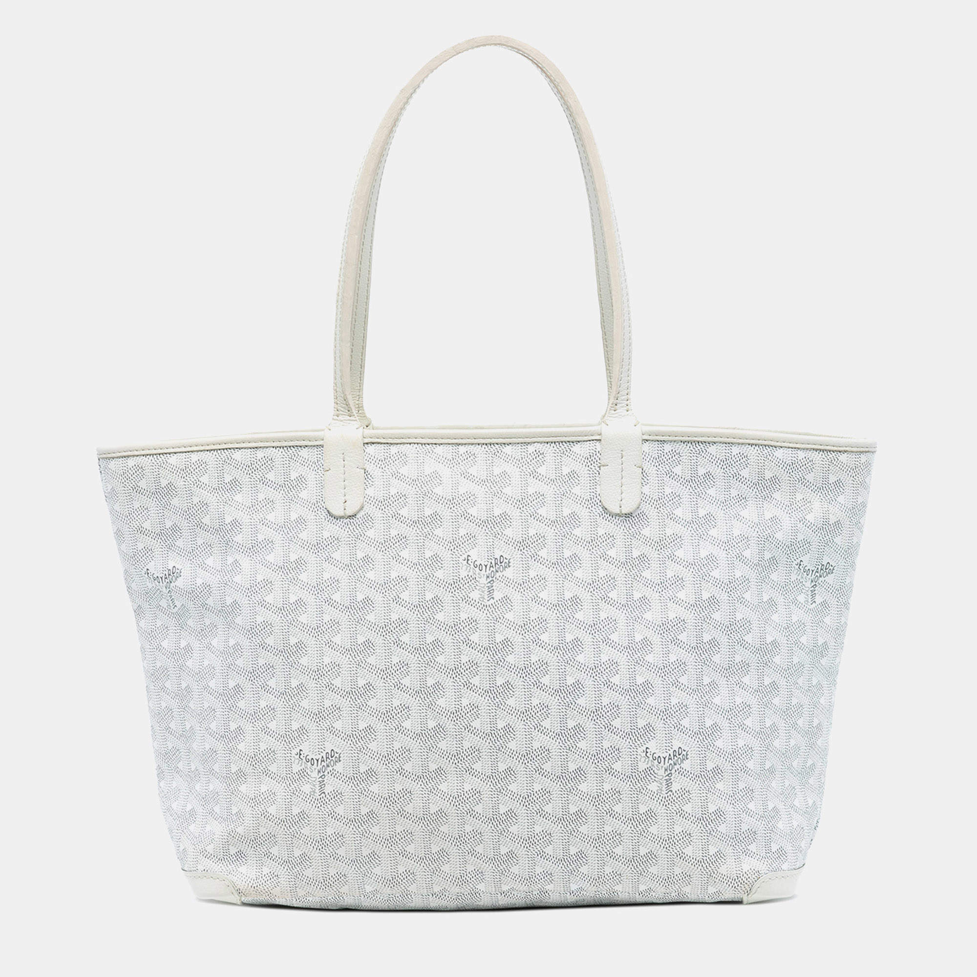 Pre Owned Goyard White Goyardine Artois PM