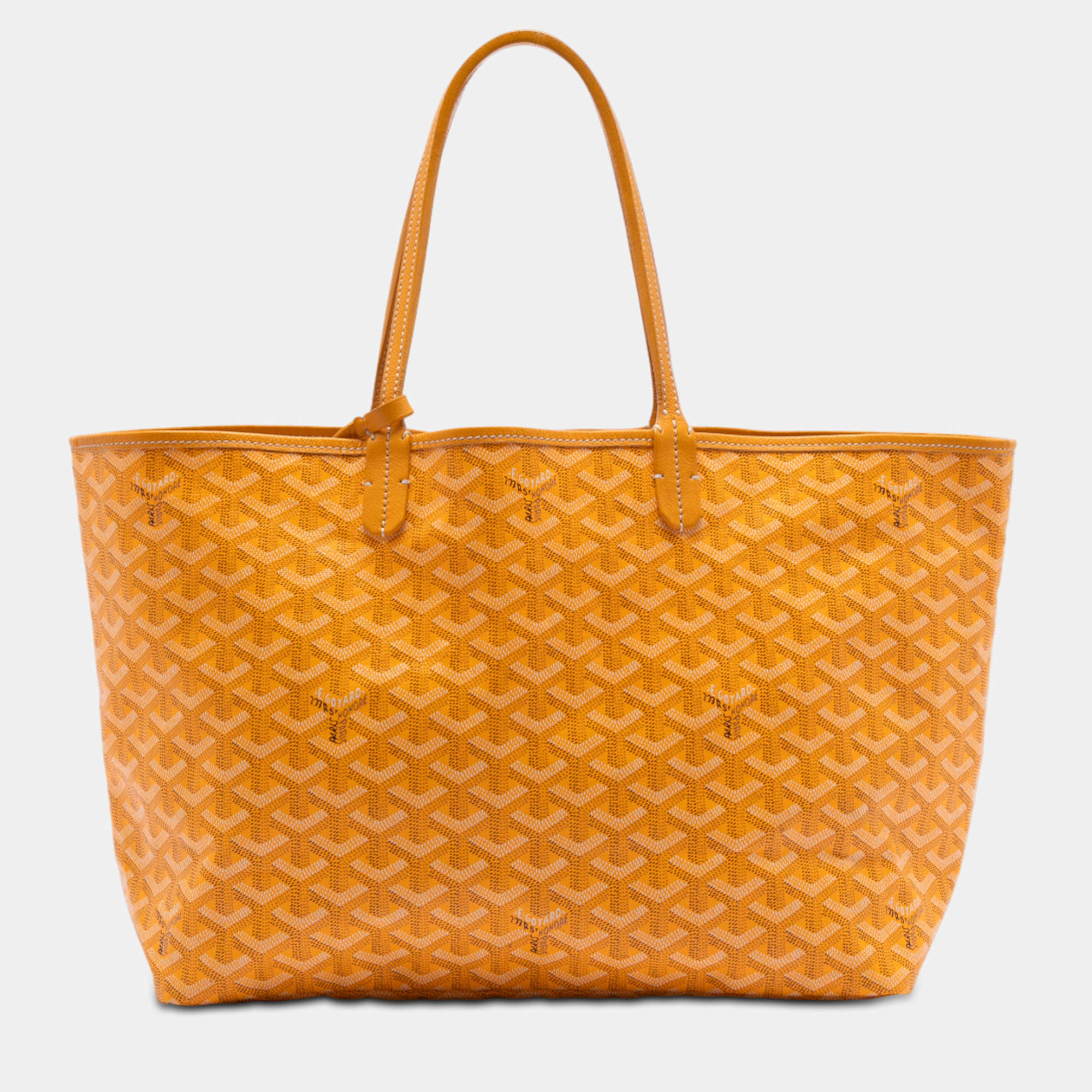 Pre Owned Goyard Yellow Goyardine Saint Louis PM